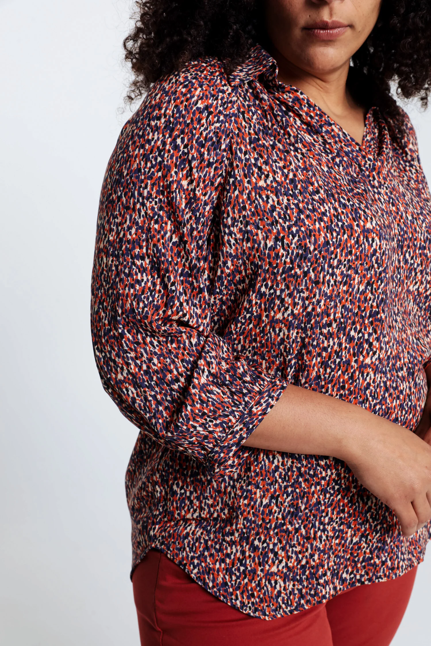 Blouse in viscose met dierenhuidmotief - Image 5