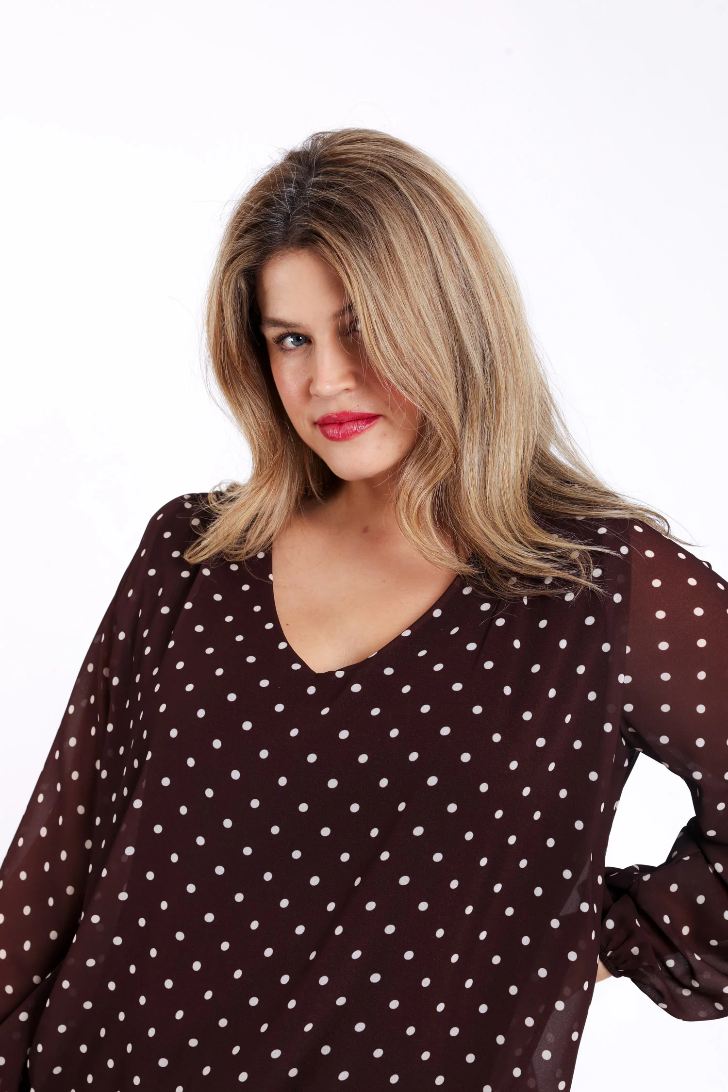 Blouse met stippenprint - Image 4