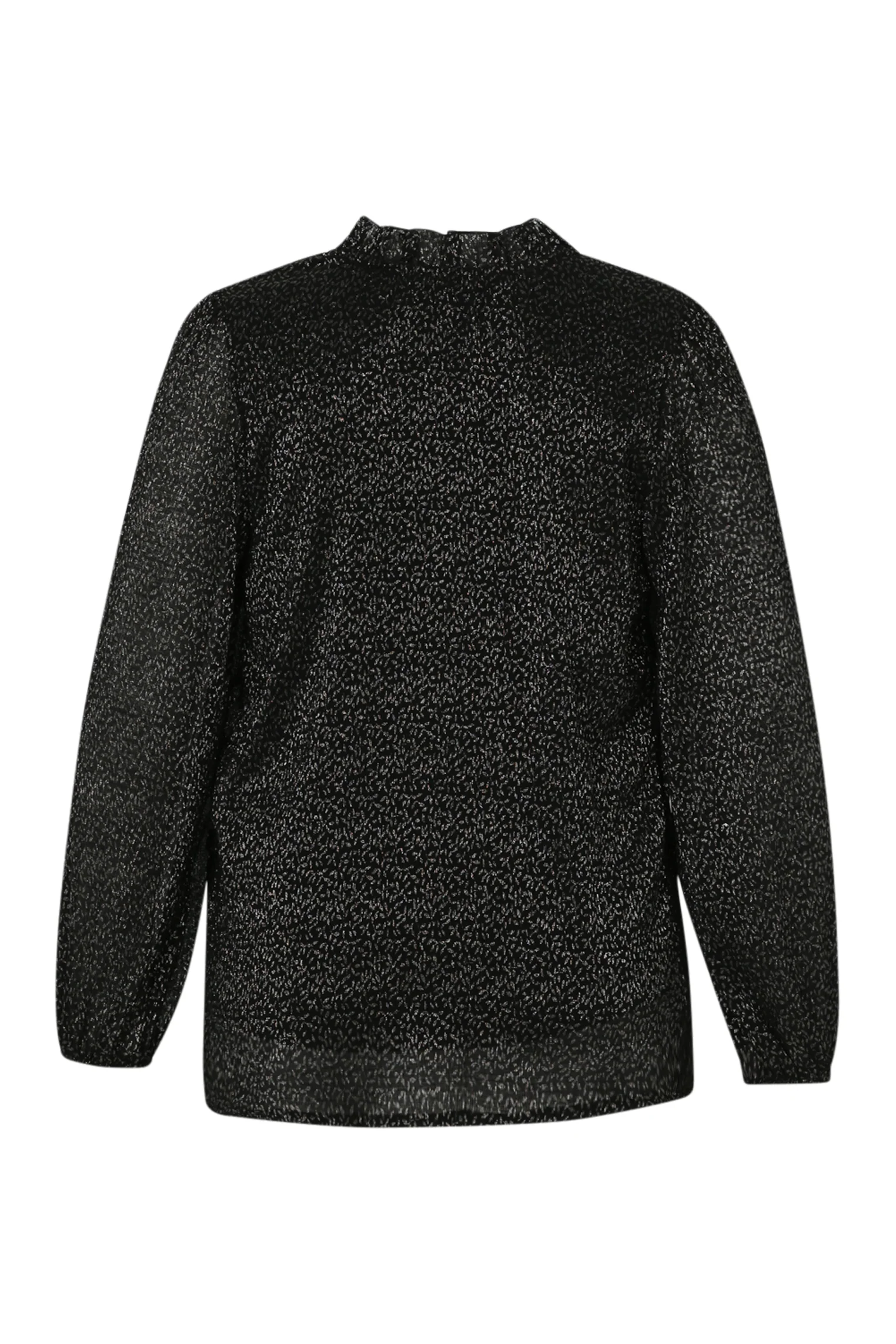 Blouse met stippenprint en folie - Image 11