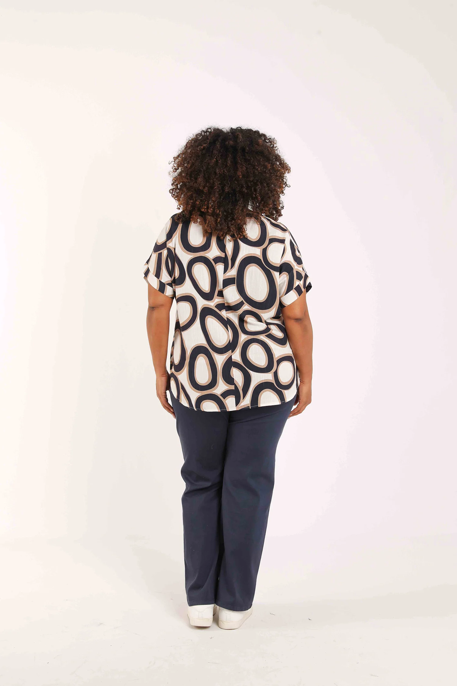 Blouse met grafische ronde print - Image 2