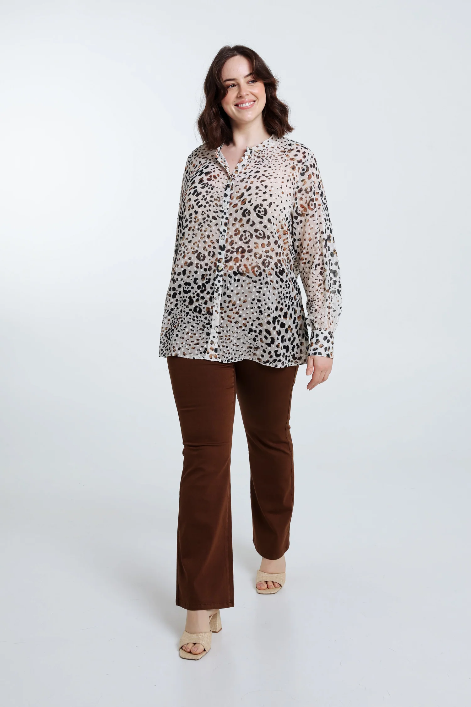 Losse blouse met dierenhuidmotief - Image 9