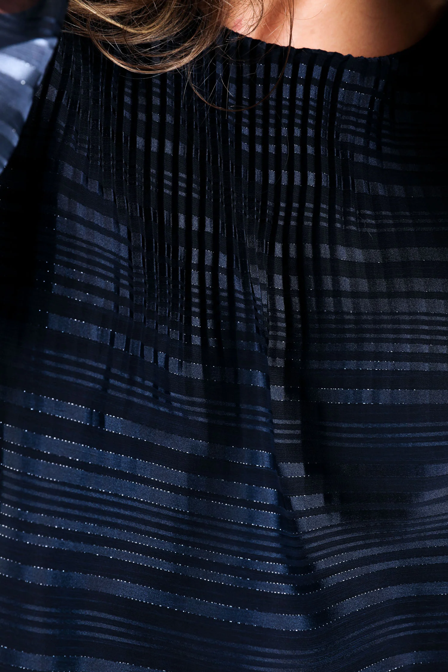 Plissé blouse met ronde print - Image 6