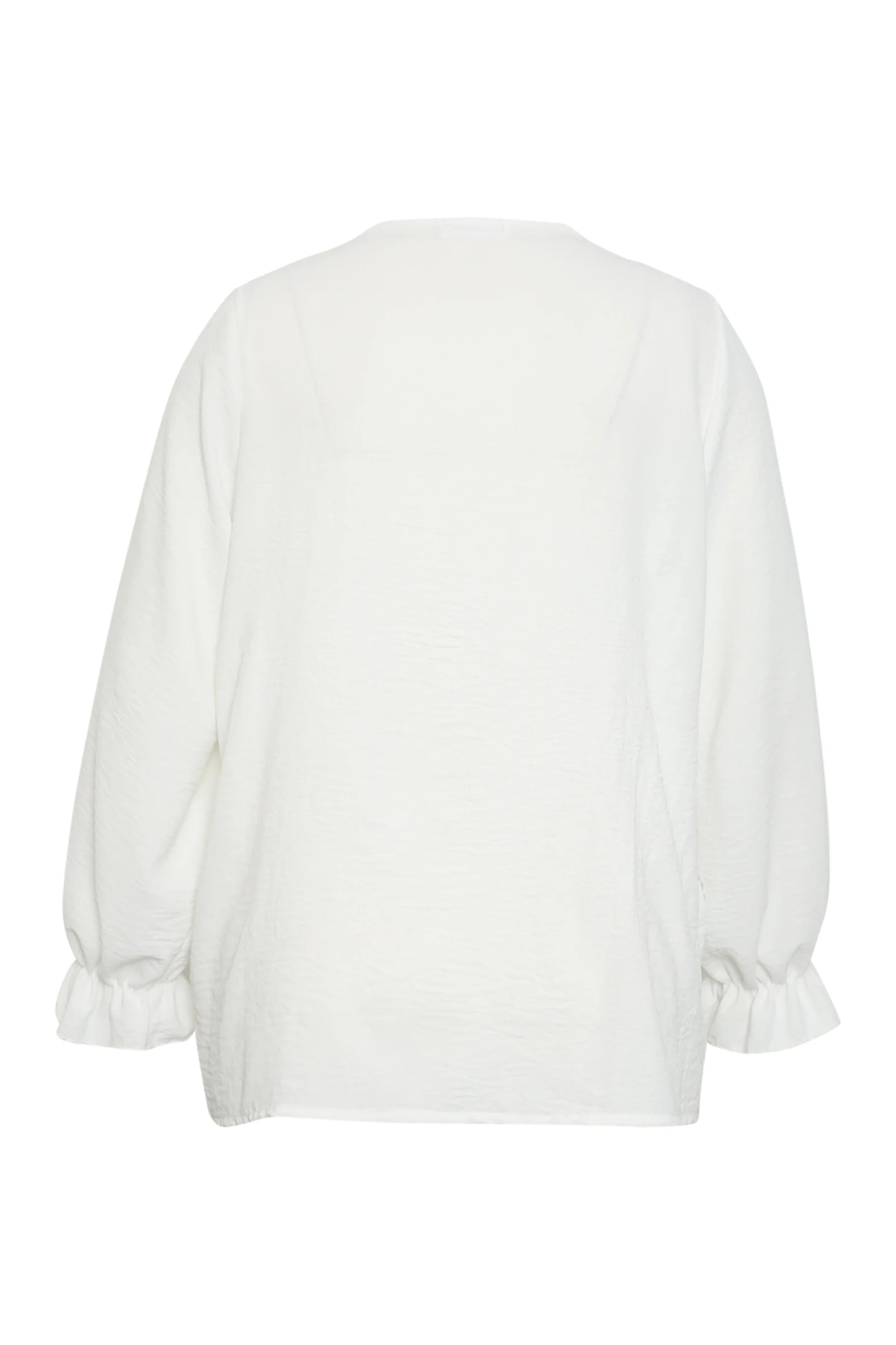 Effen blouse met volant - Image 10