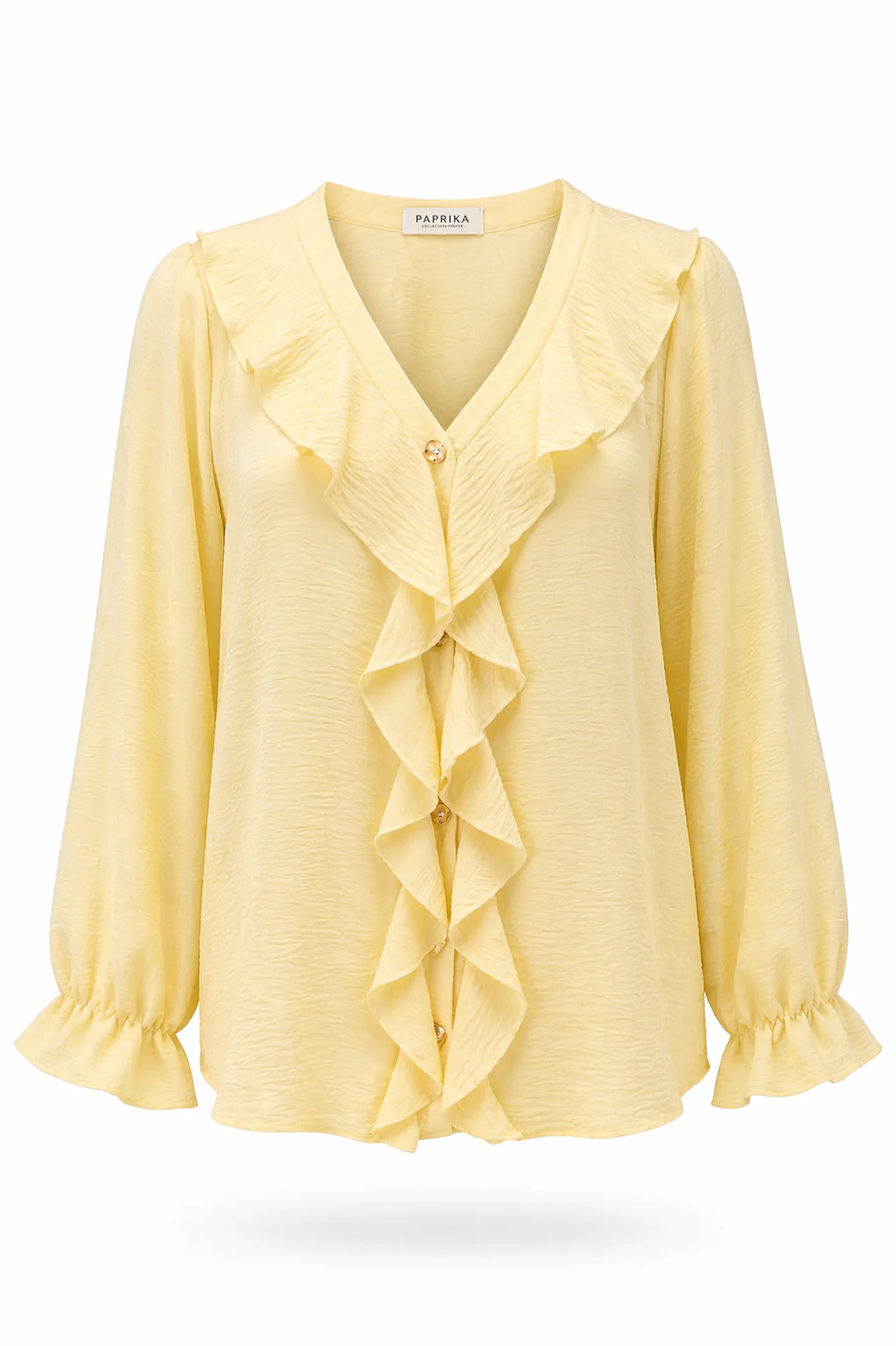 Effen blouse met ruches - Image 10