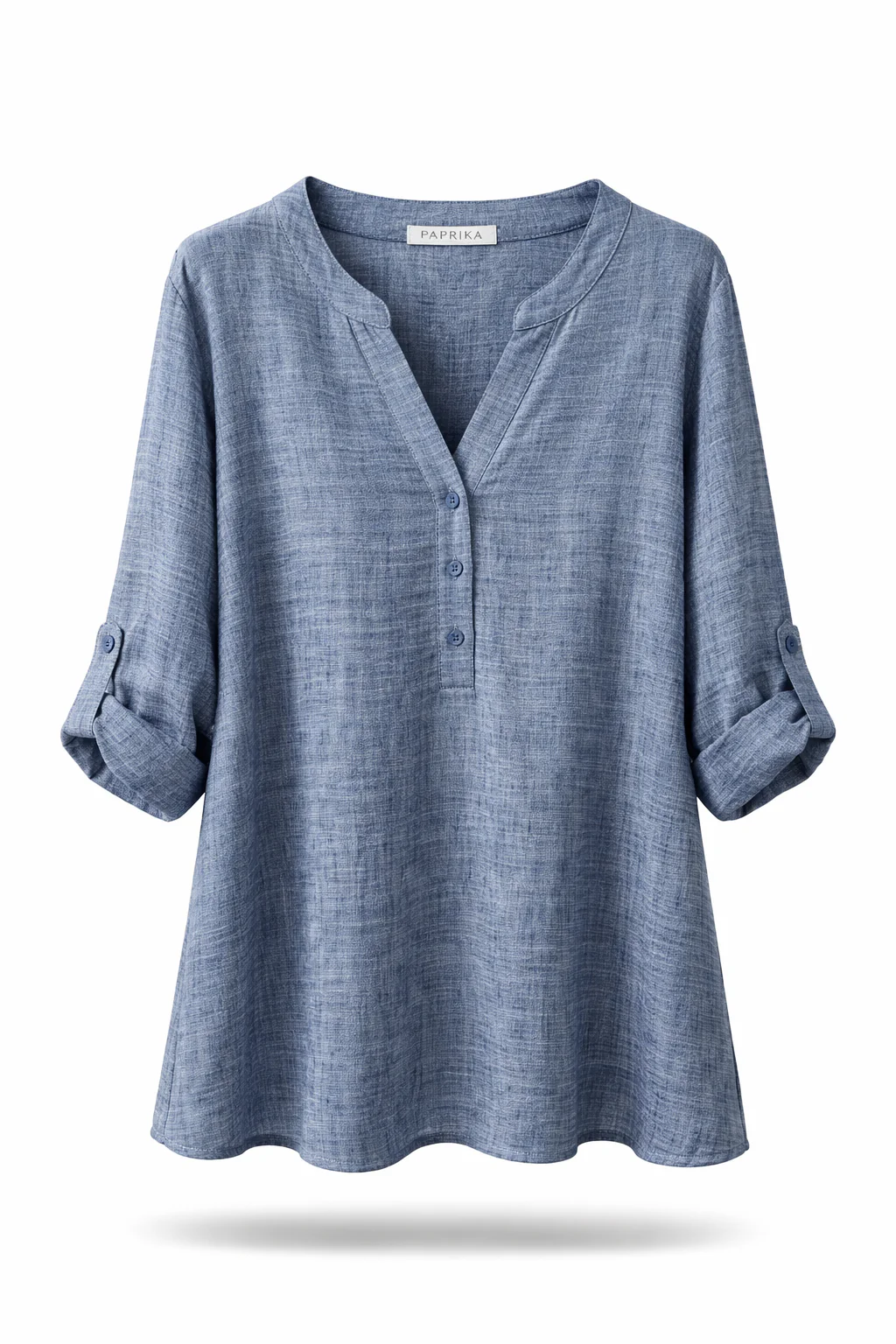 Effen gemêleerde blouse - Image 8