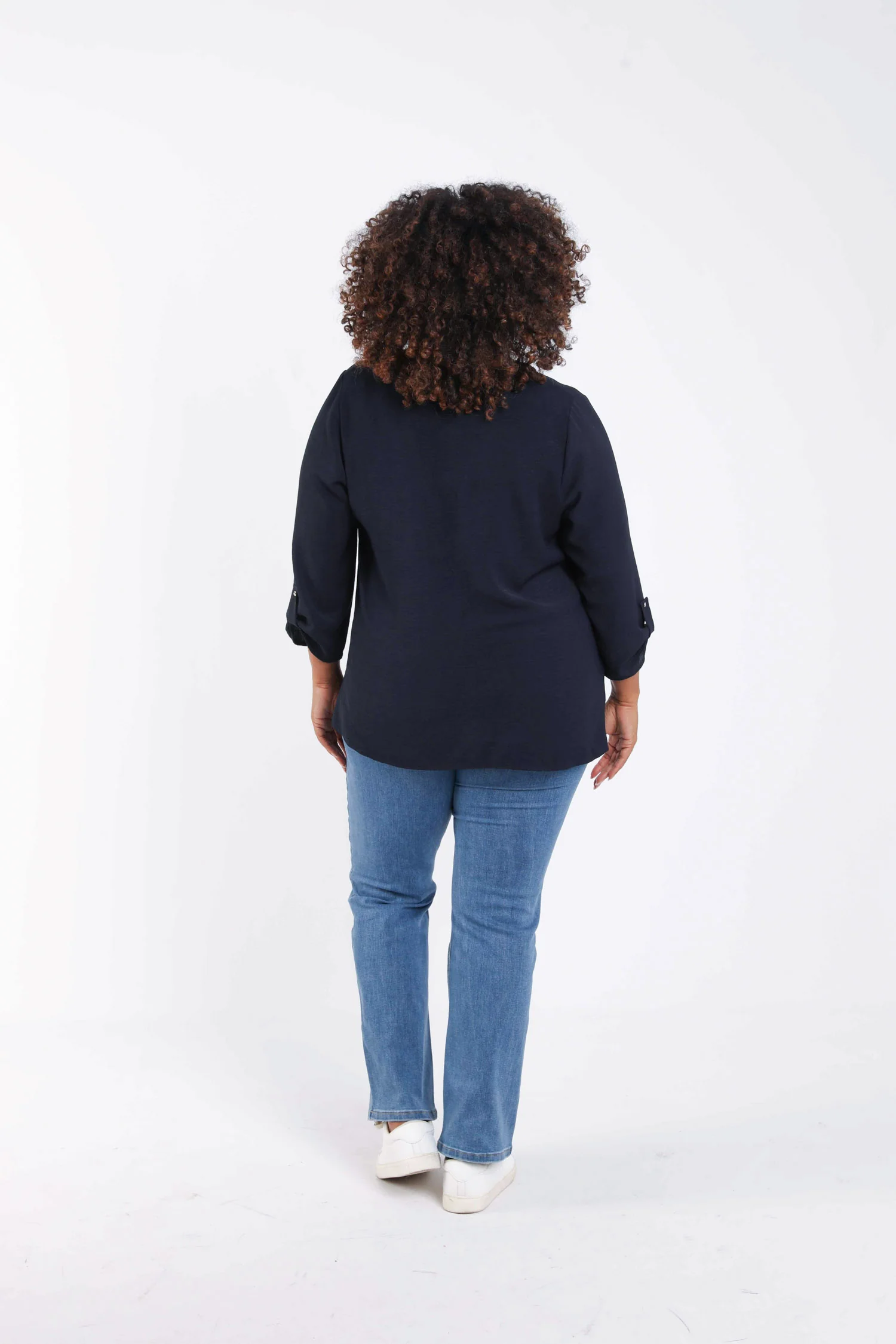 Effen blouse met sierdetails - Image 2