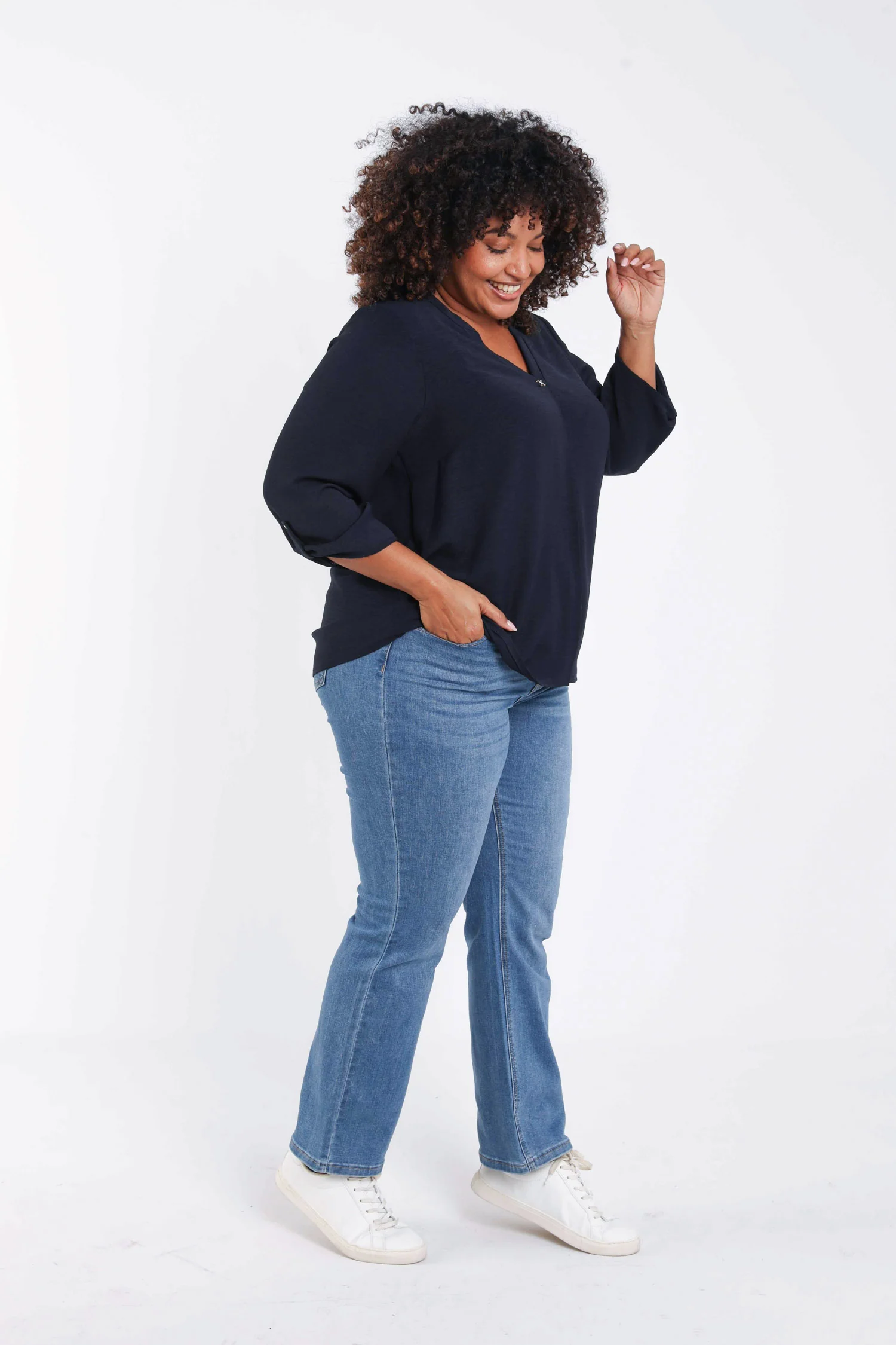Effen blouse met sierdetails - Image 8