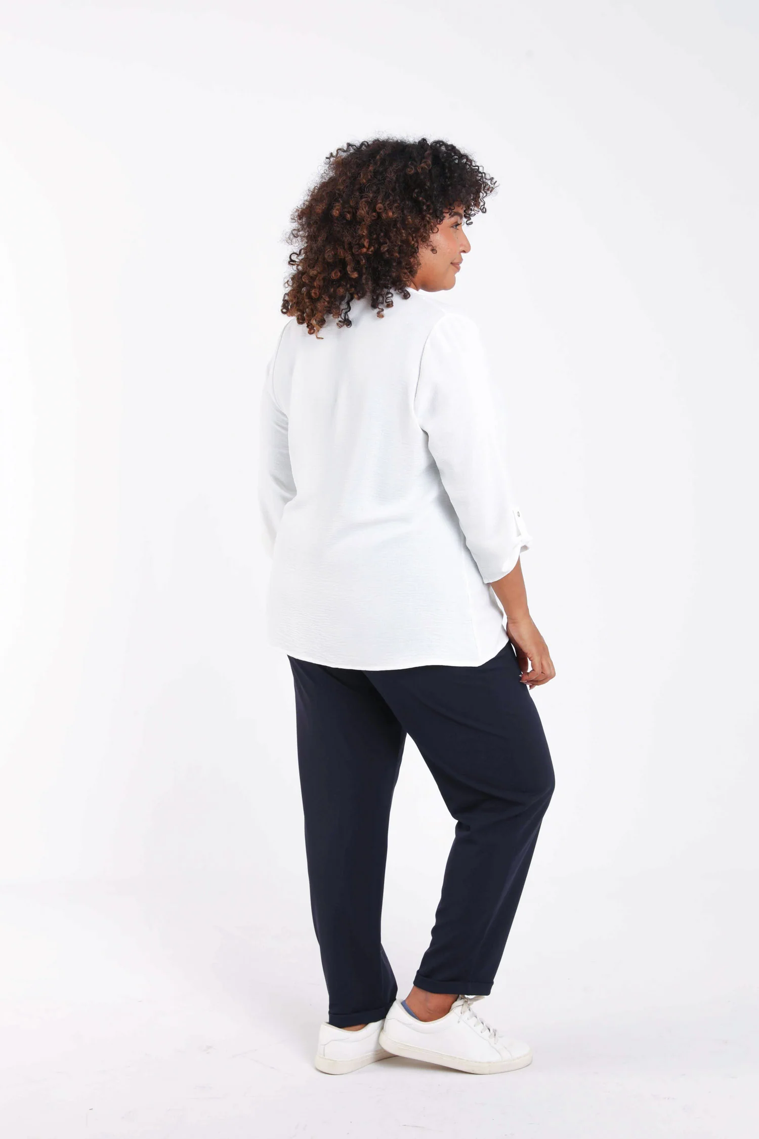 Effen blouse met sieraden detail - Image 2