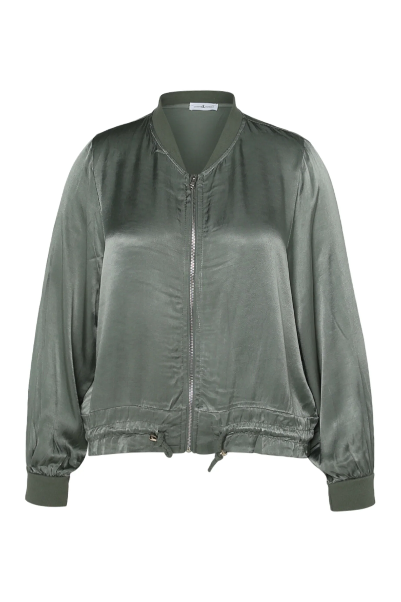 Bomber unicolor in viscose met satijnen effect - Image 10