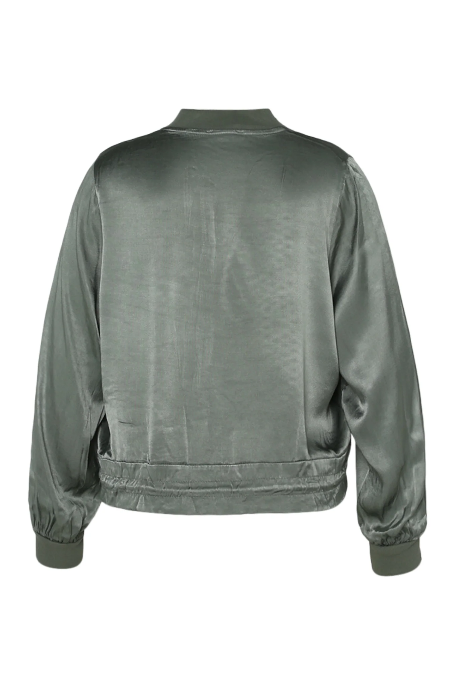 Bomber unicolor in viscose met satijnen effect - Image 11