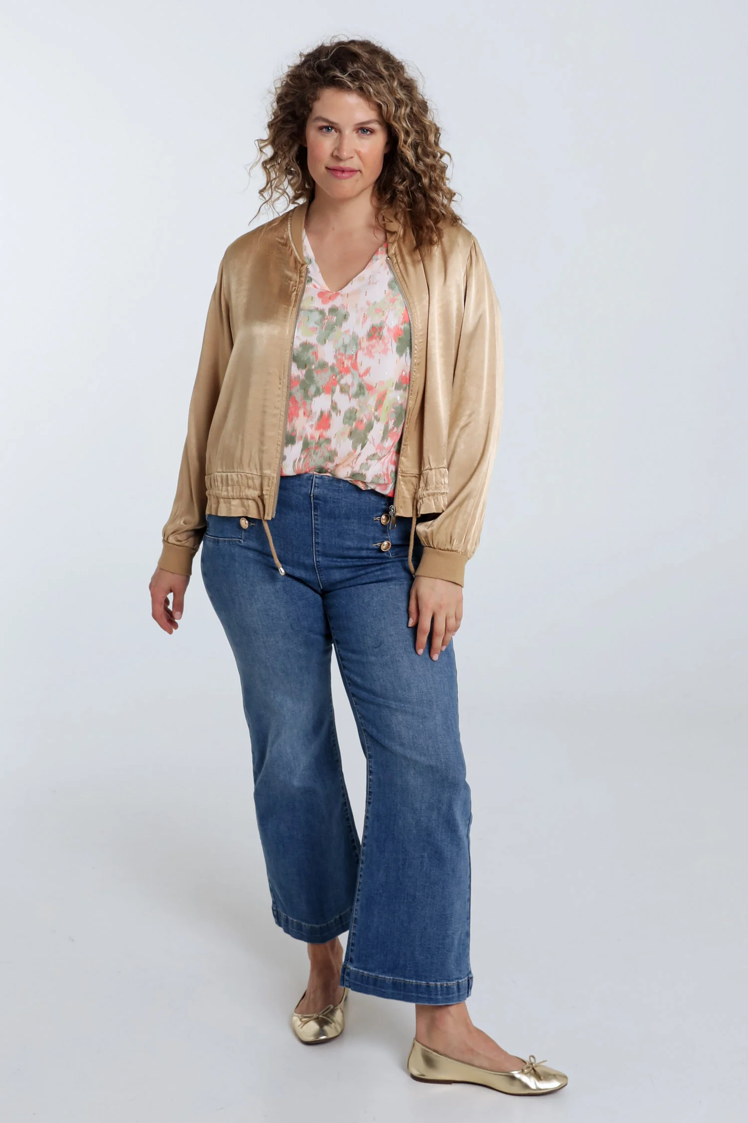 Bomber unicolor in viscose met satijnen effect - Image 20