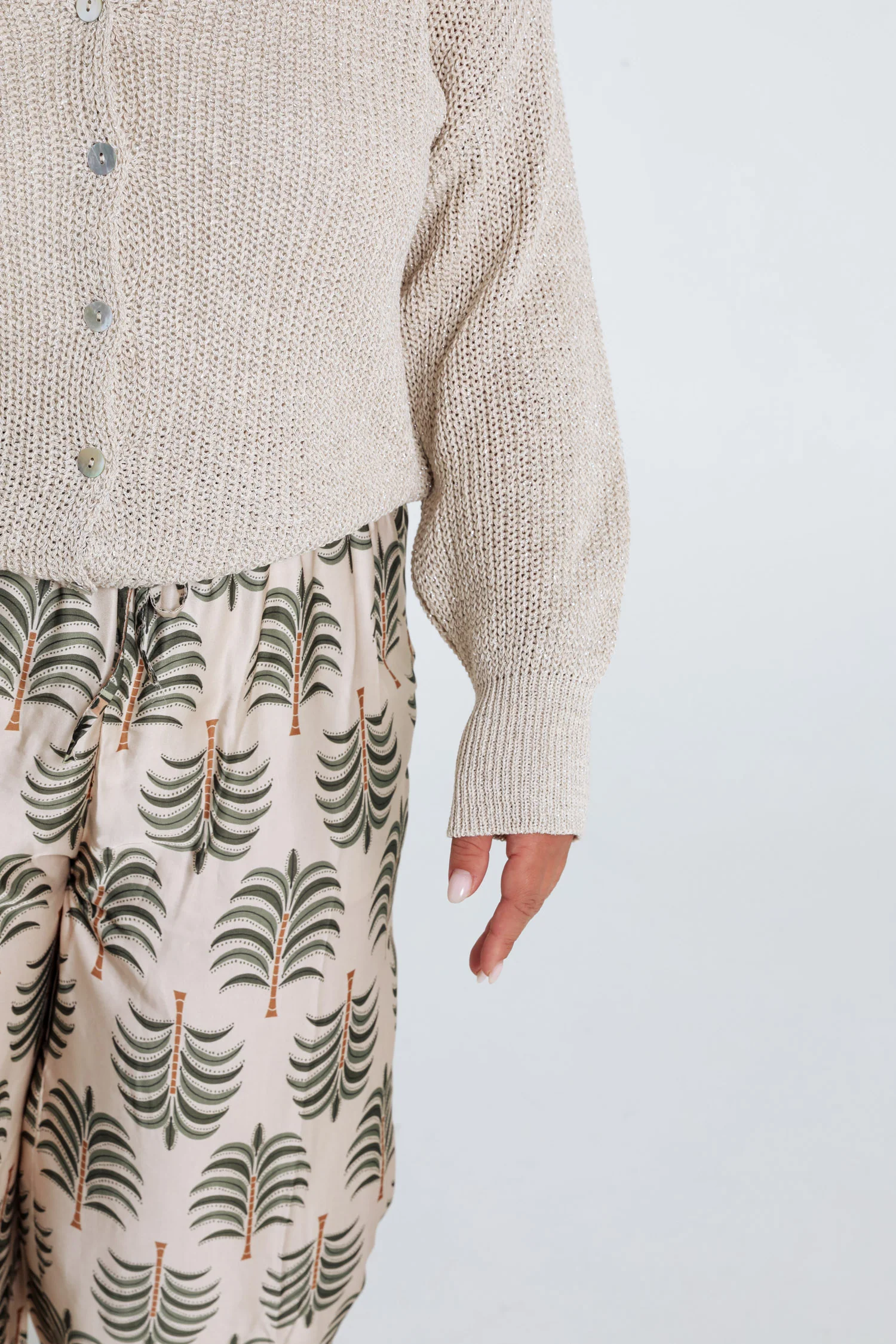 Effen gebuttonde cardigan - Image 6