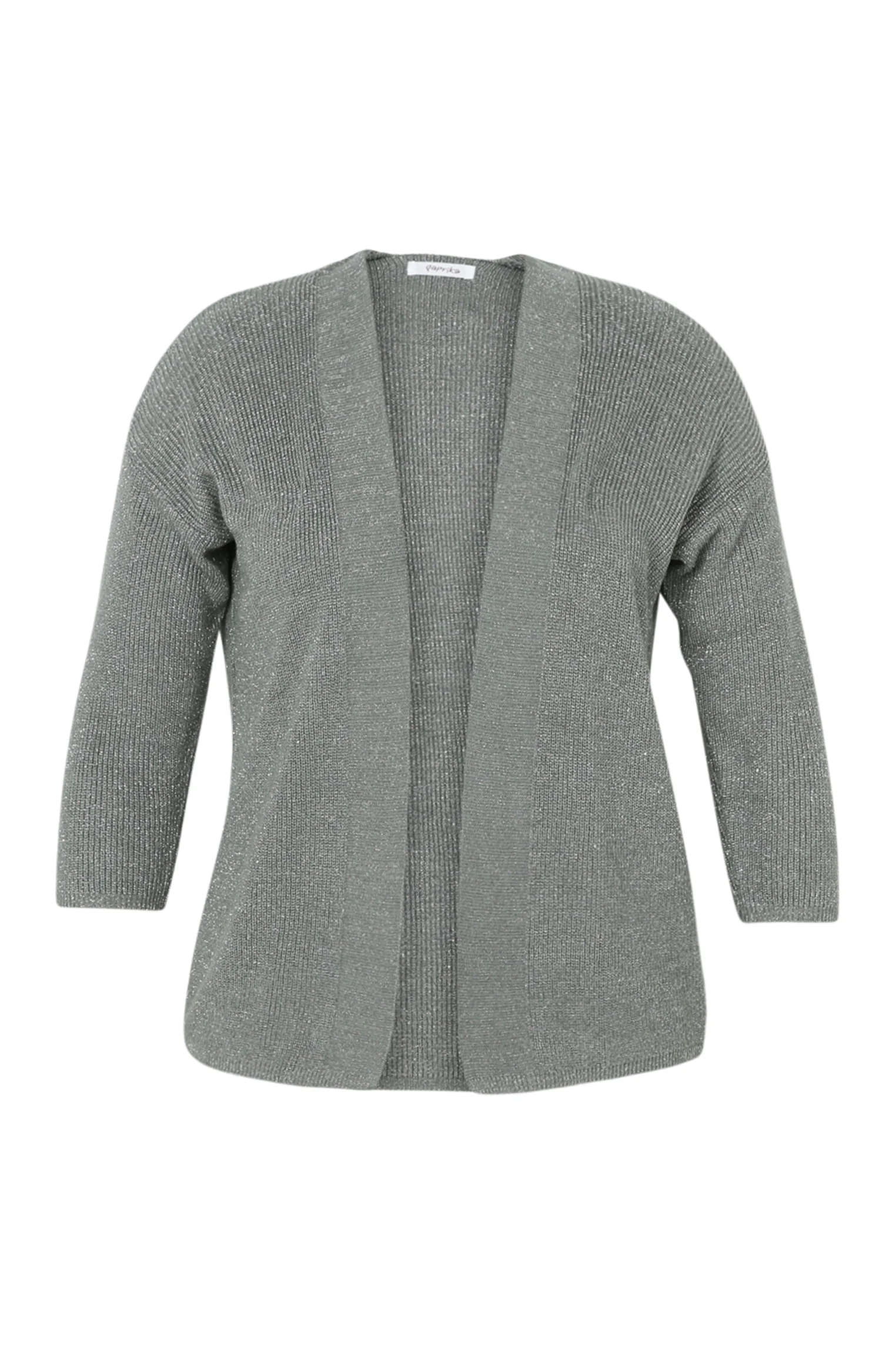 Korte, effen cardigan in viscose met lurex - Image 10