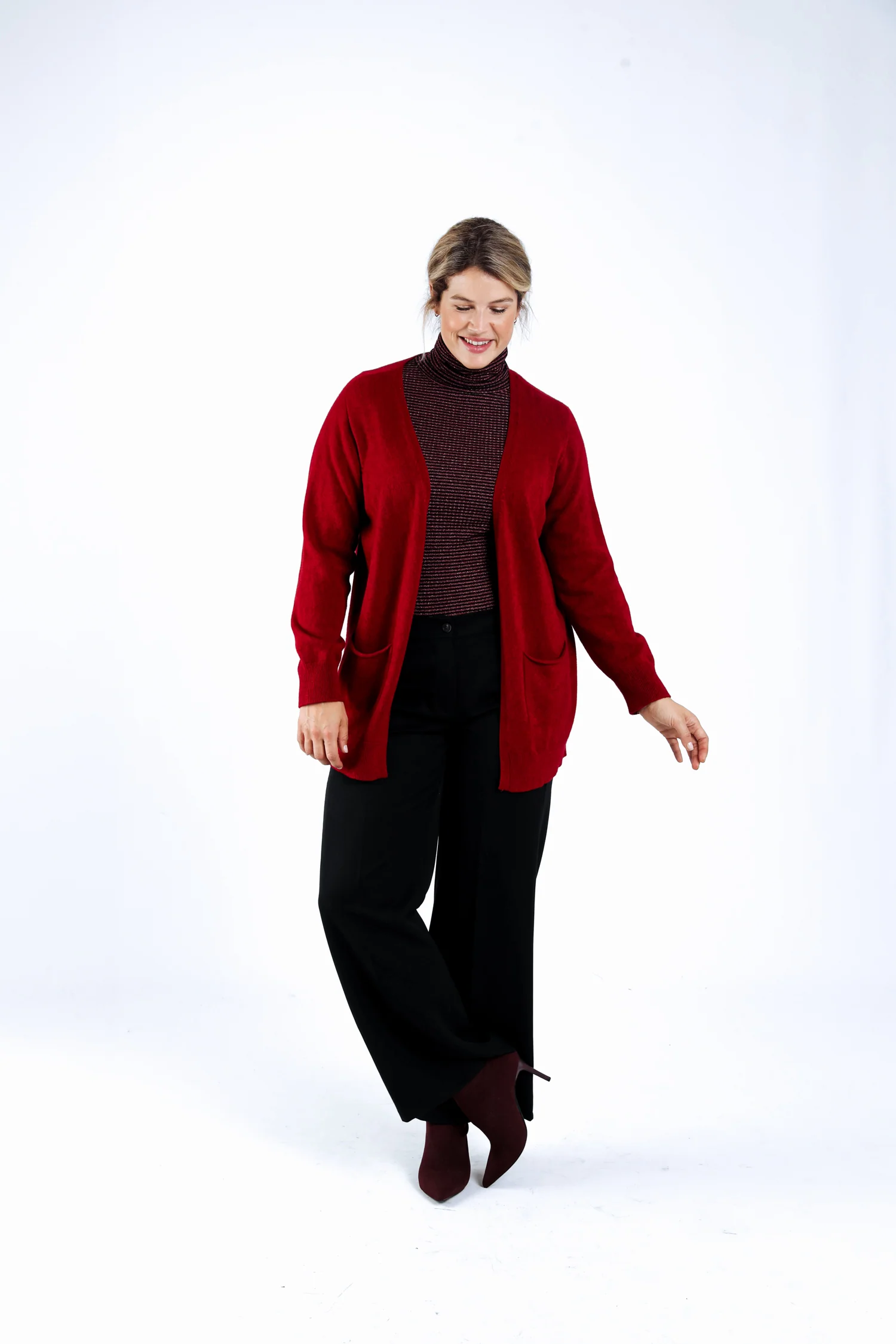 Cardigan in effen viscose - Image 5