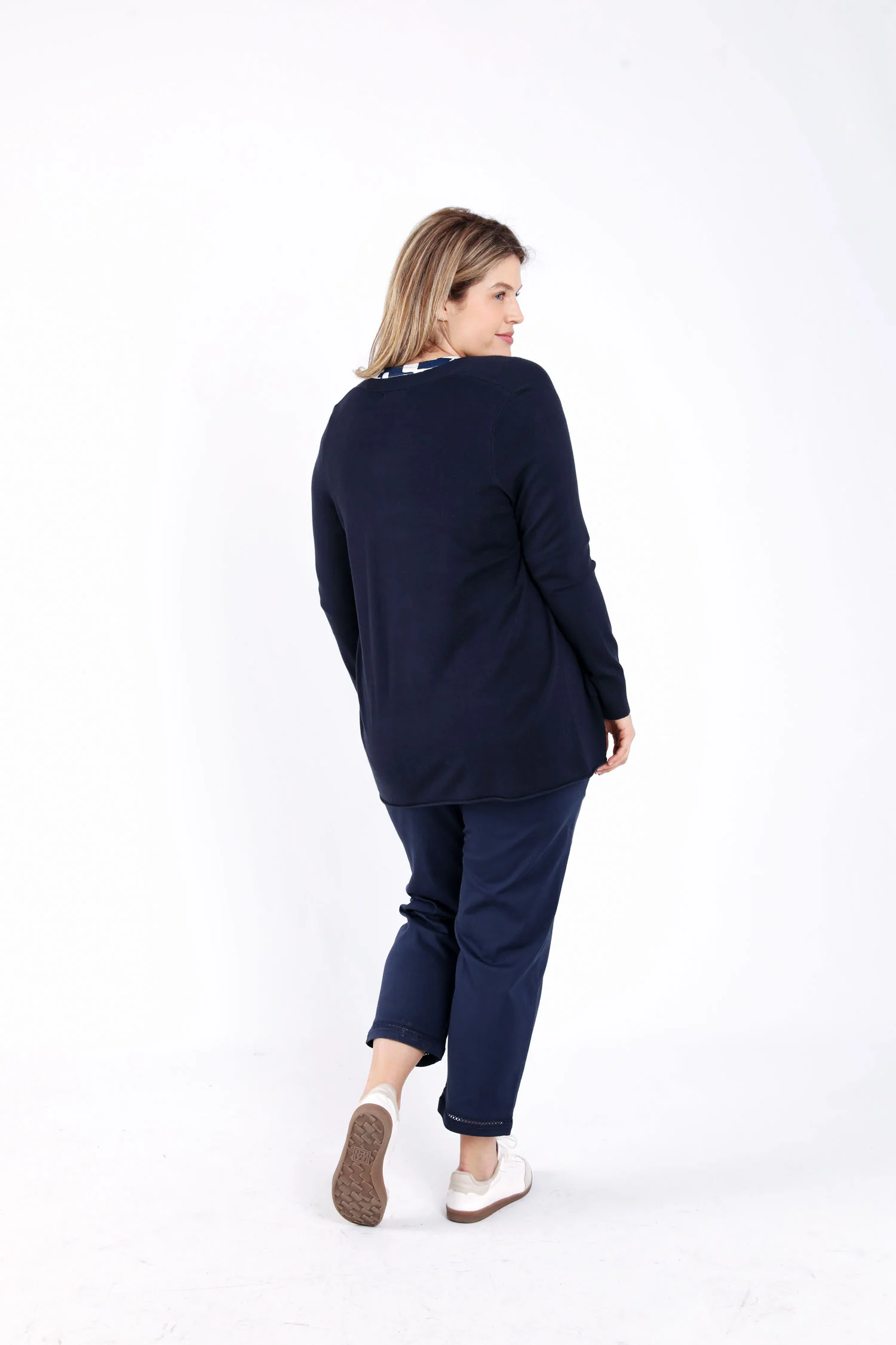 Dunne effen viscose cardigan - Image 2