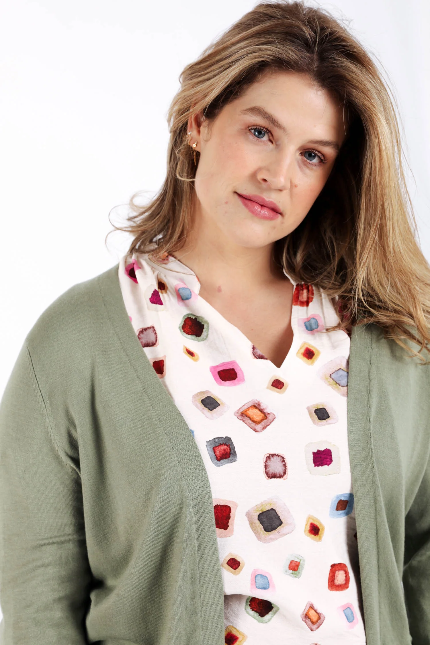 Dunne effen viscose cardigan - Image 3