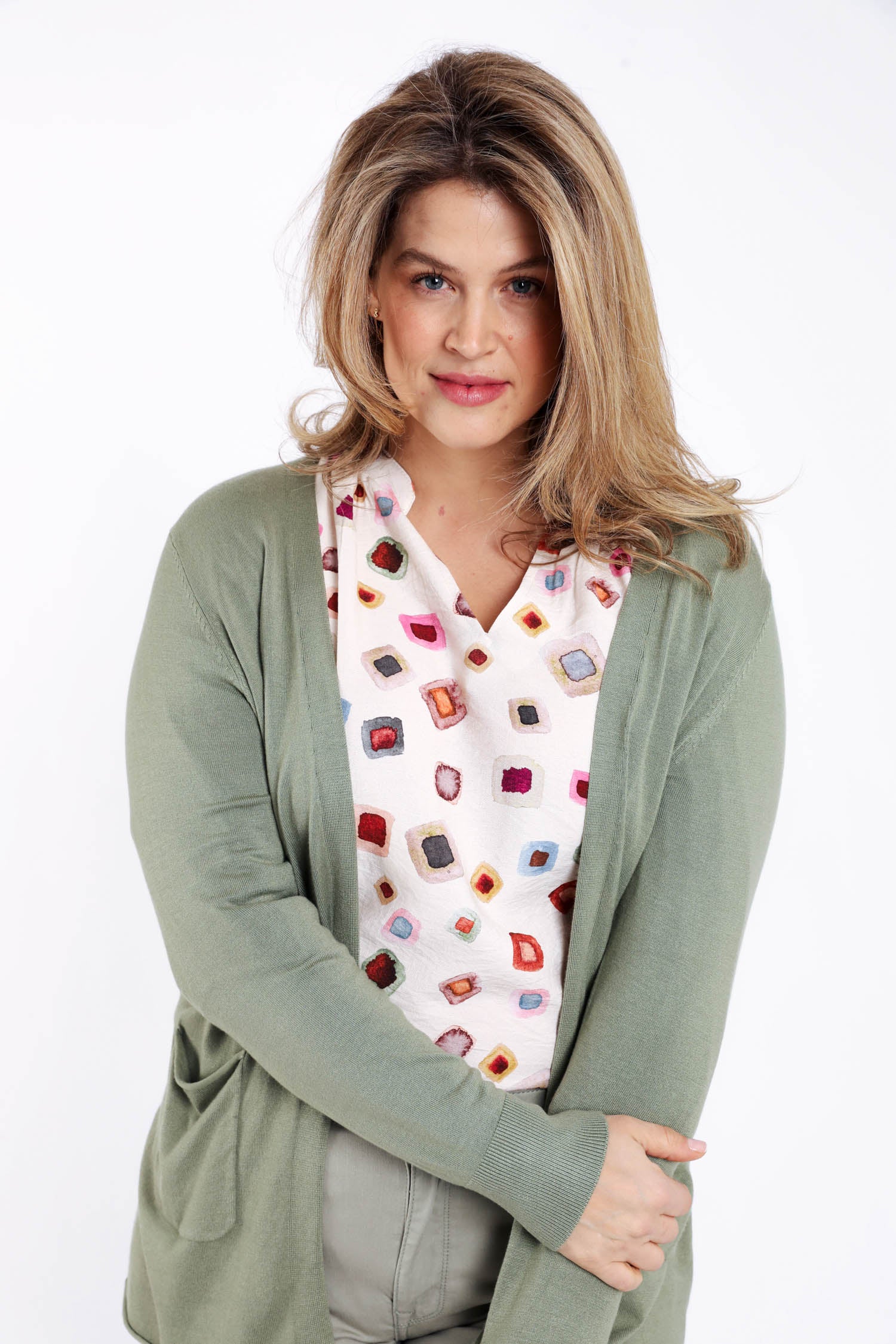 Dunne effen viscose cardigan - Image 5