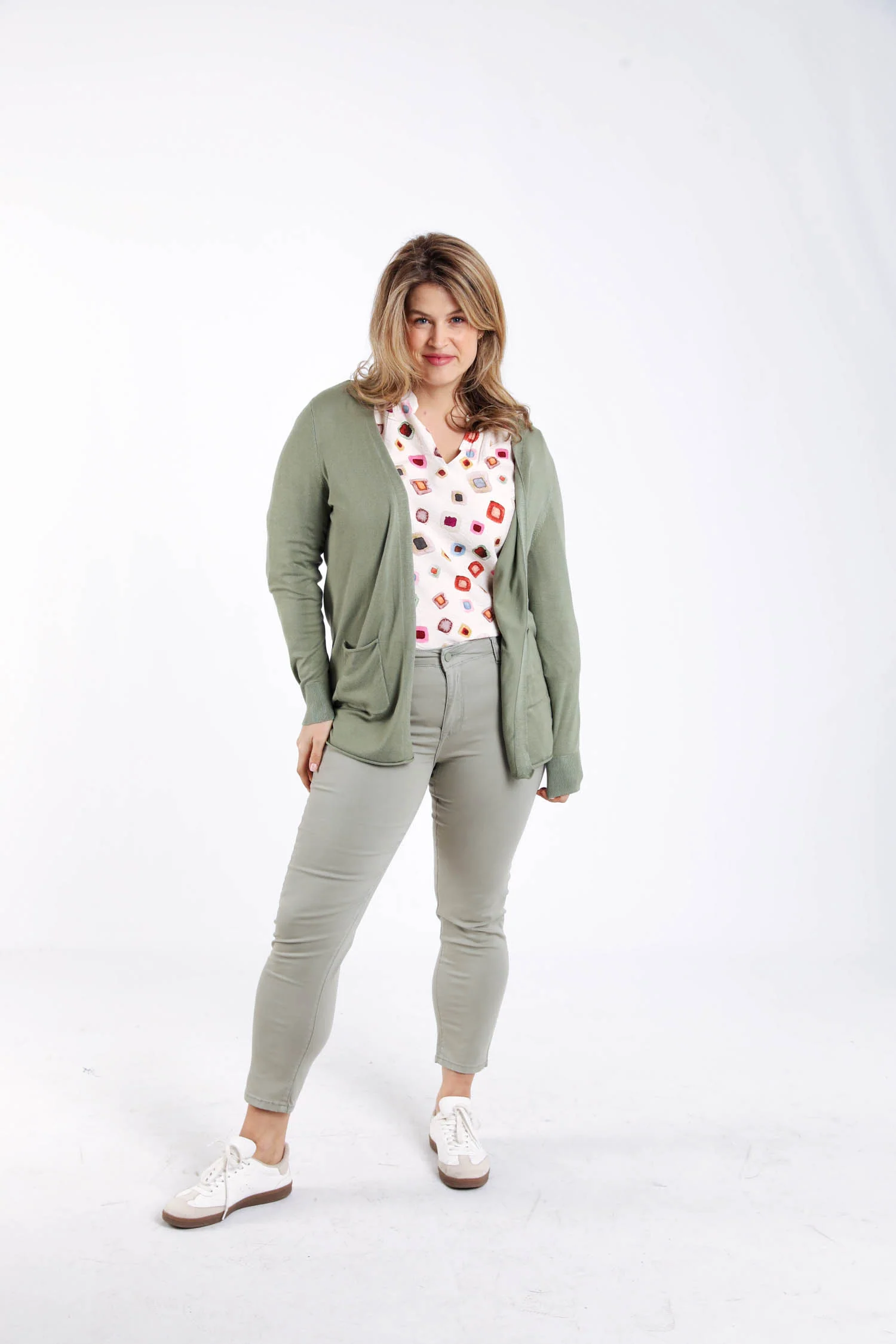 Dunne effen viscose cardigan - Image 8