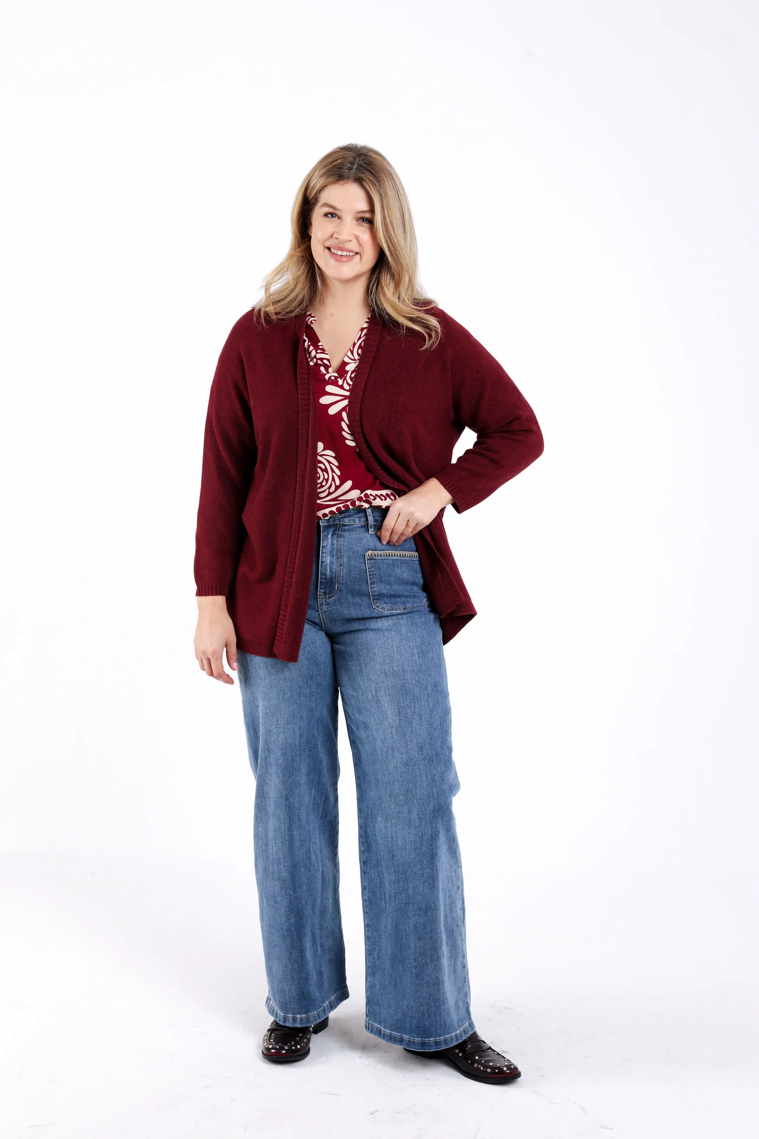 Lange cardigan in effen viscose - Image 5