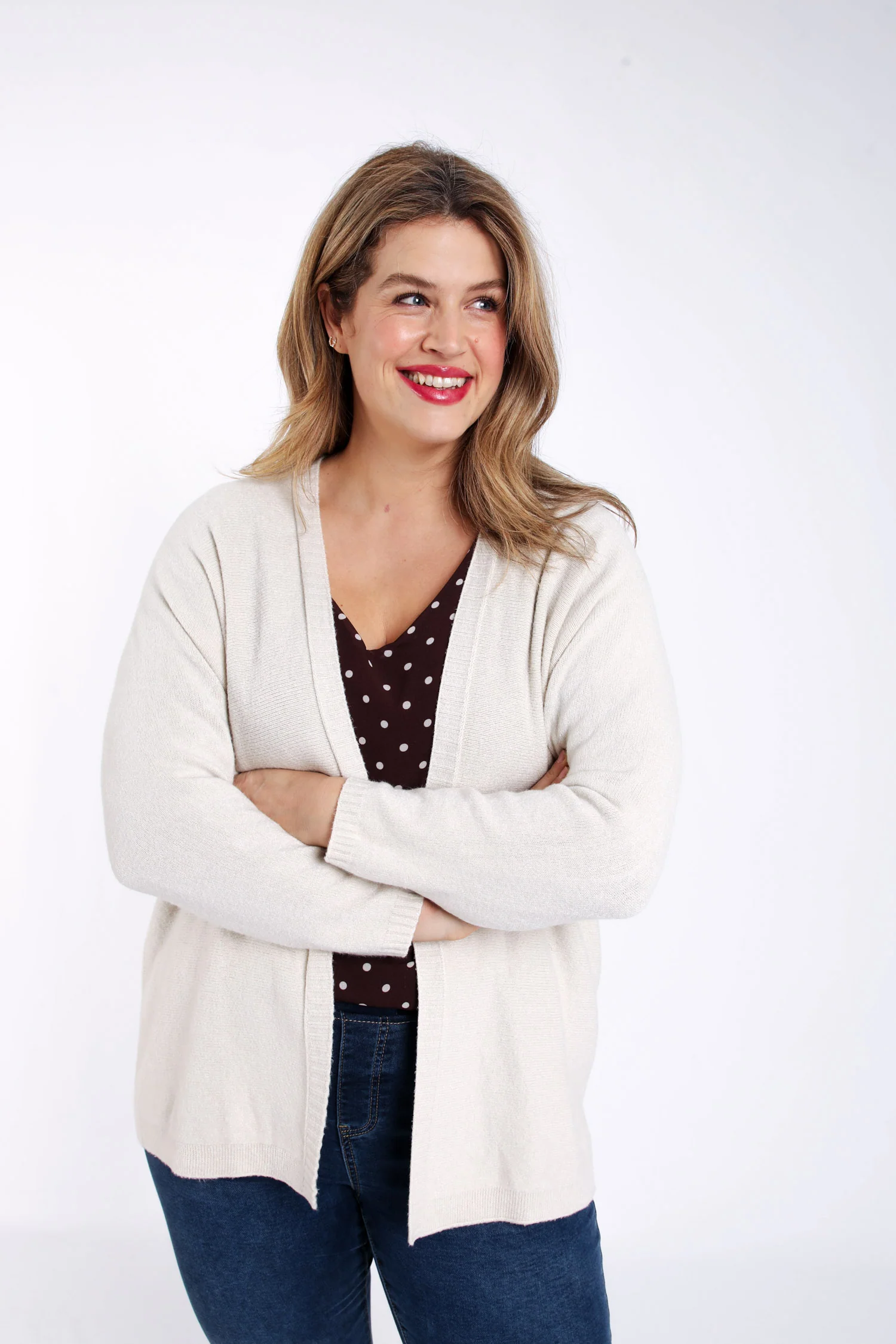 Lange cardigan van effen viscose - Image 3