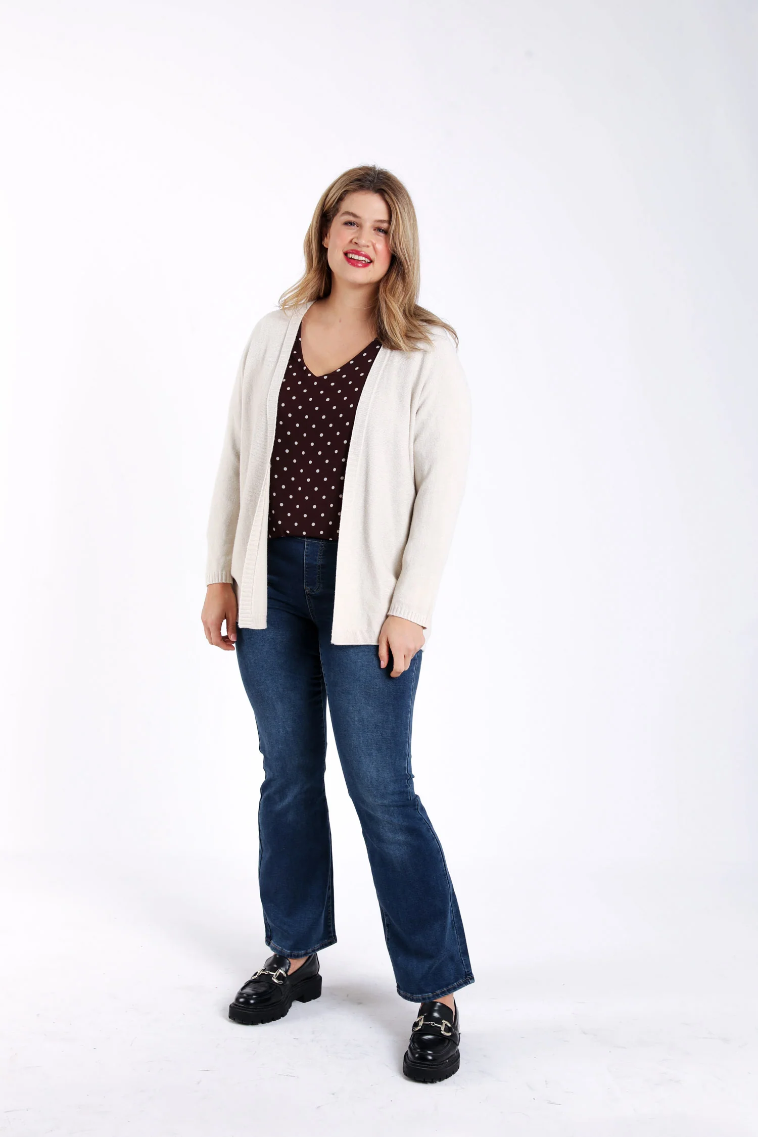 Lange cardigan van effen viscose - Image 5