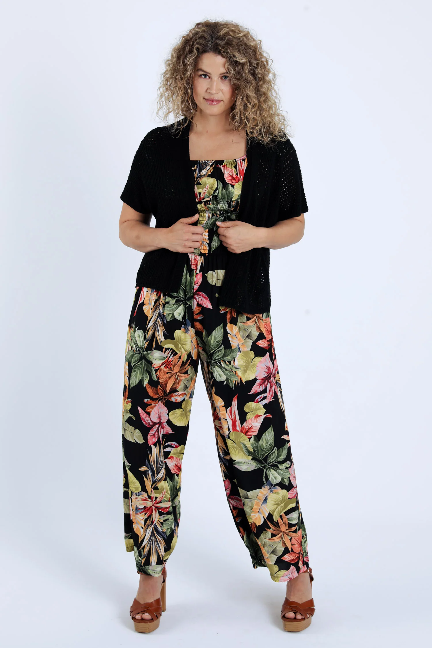 Effen opengewerkt cardigan - Image 20