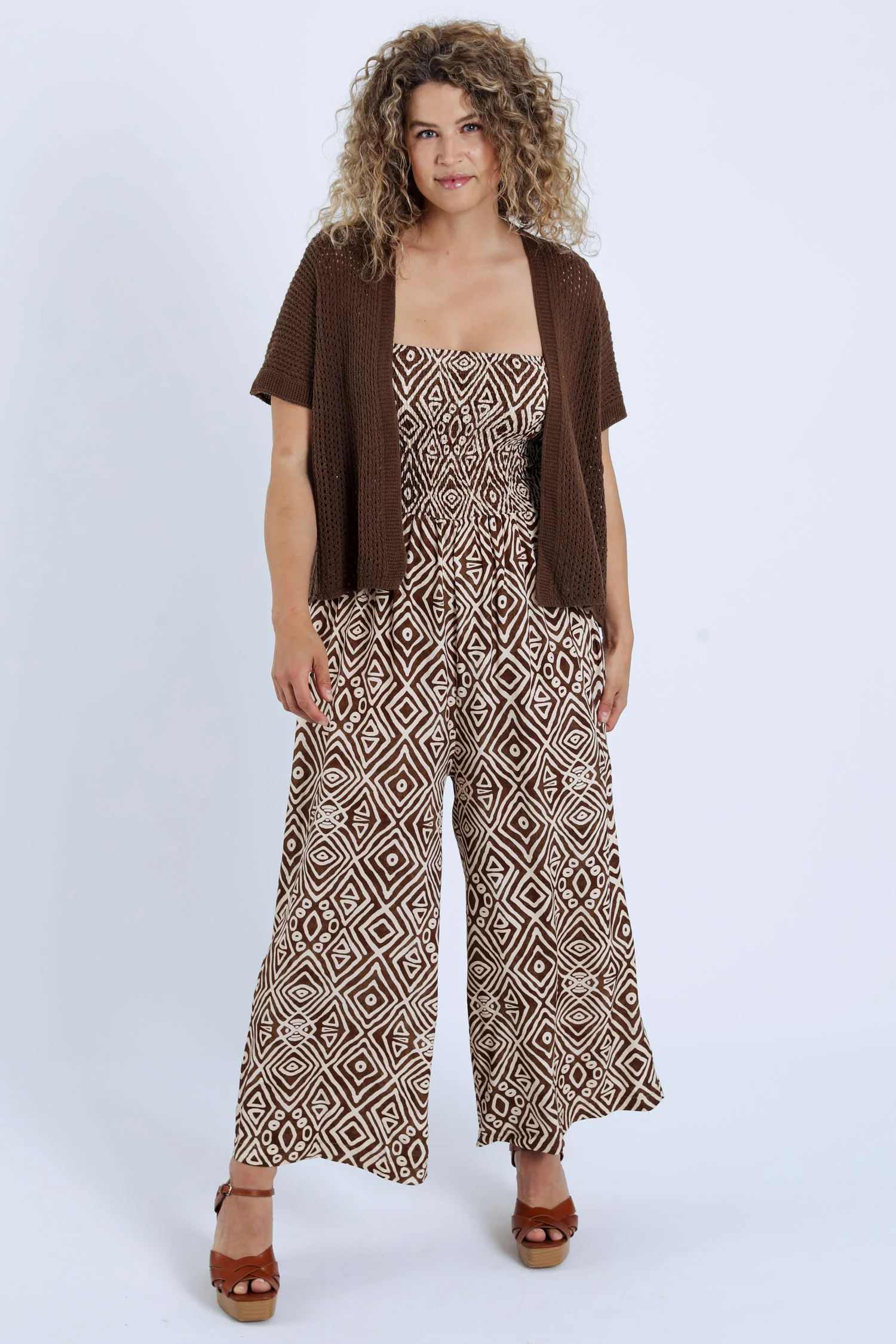 Effen opengewerkt cardigan - Image 7