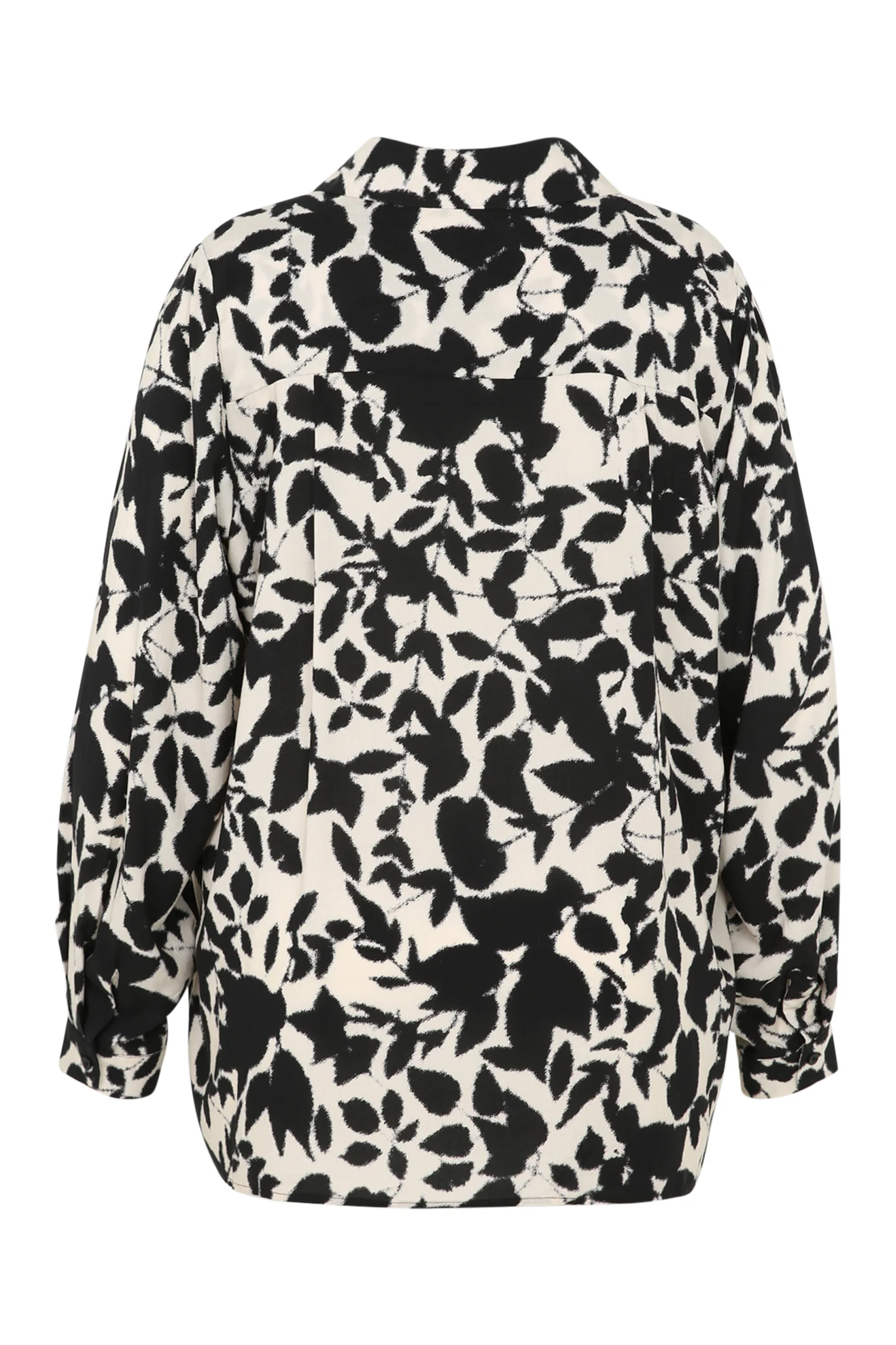 Hemd in viscose met tweekleurig bloemenmotief - Image 11