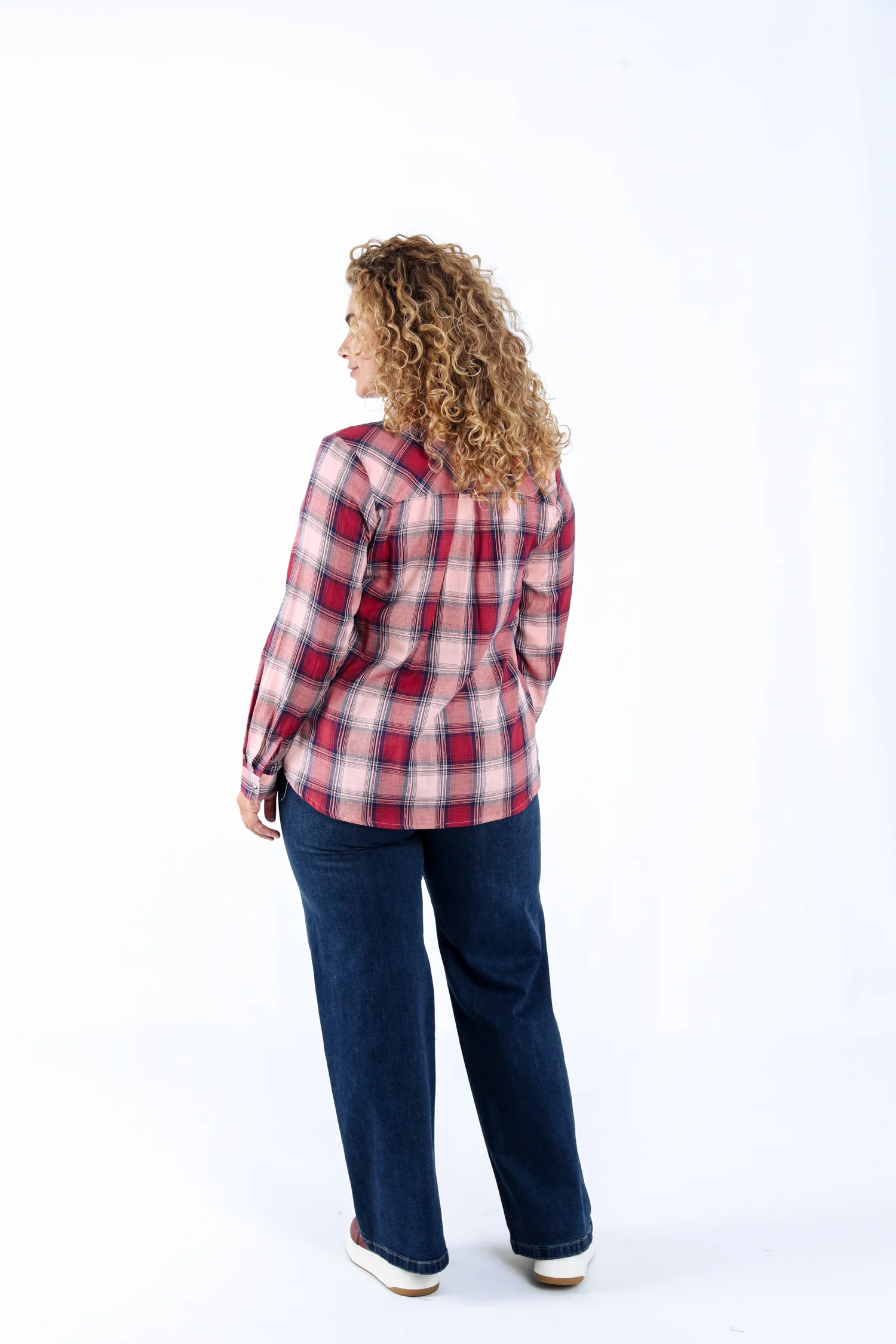 Katoenen overhemd met ruitjes en lurex - Image 2