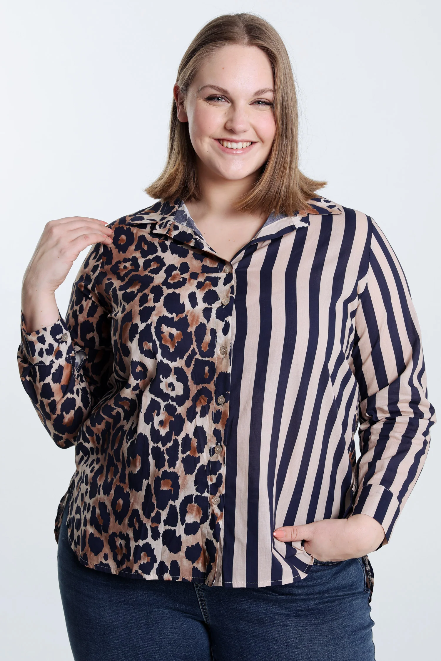 Overhemd met print van een katoenmix - Image 12