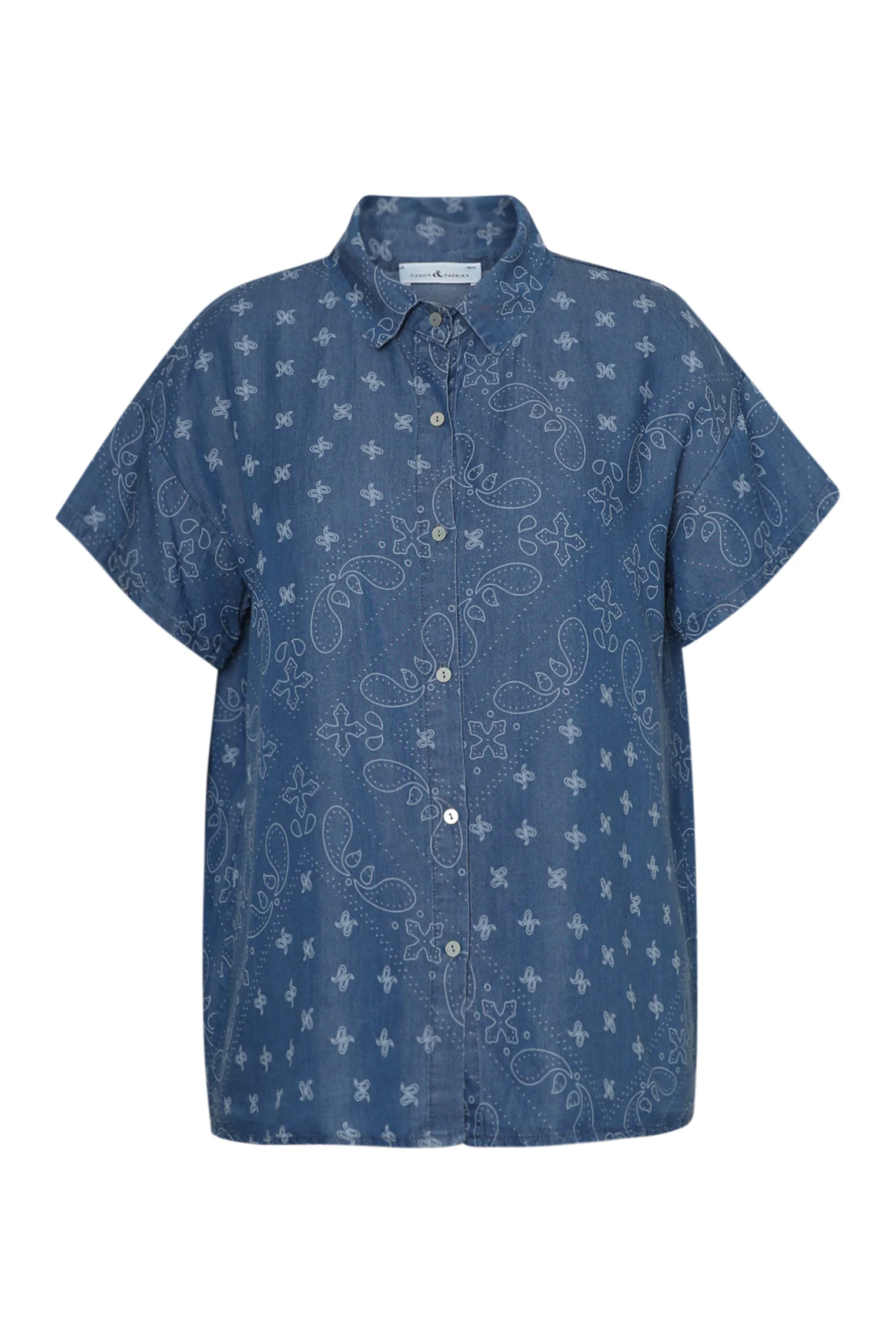 Overhemd van bedrukt lyocell met bandana-motief - Image 10