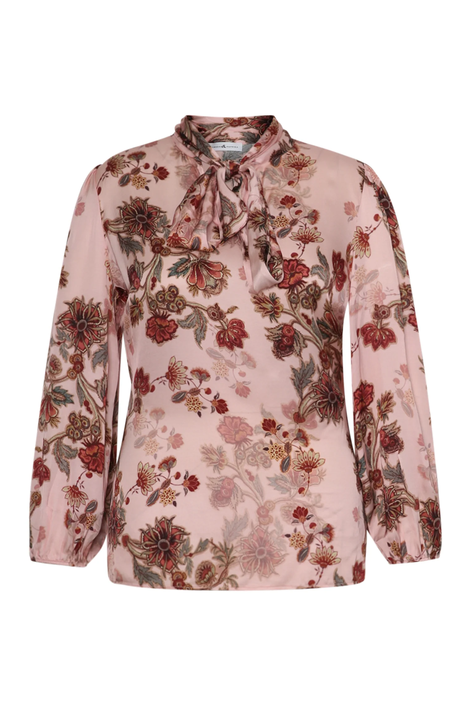 Overhemd van viscose met bloemenprint lavalier - Image 7
