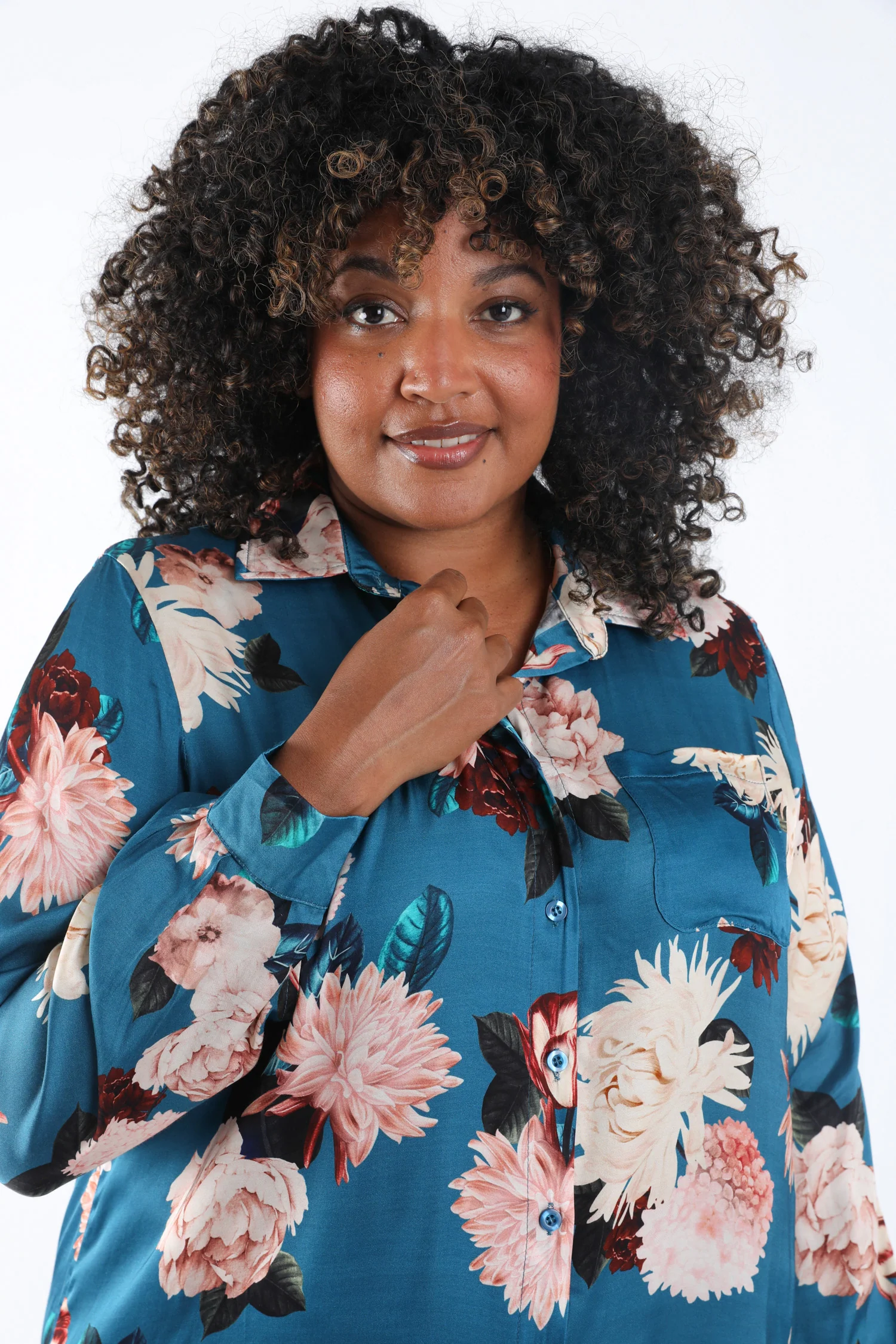 Overhemd van viscose met bloemenprint - Image 3