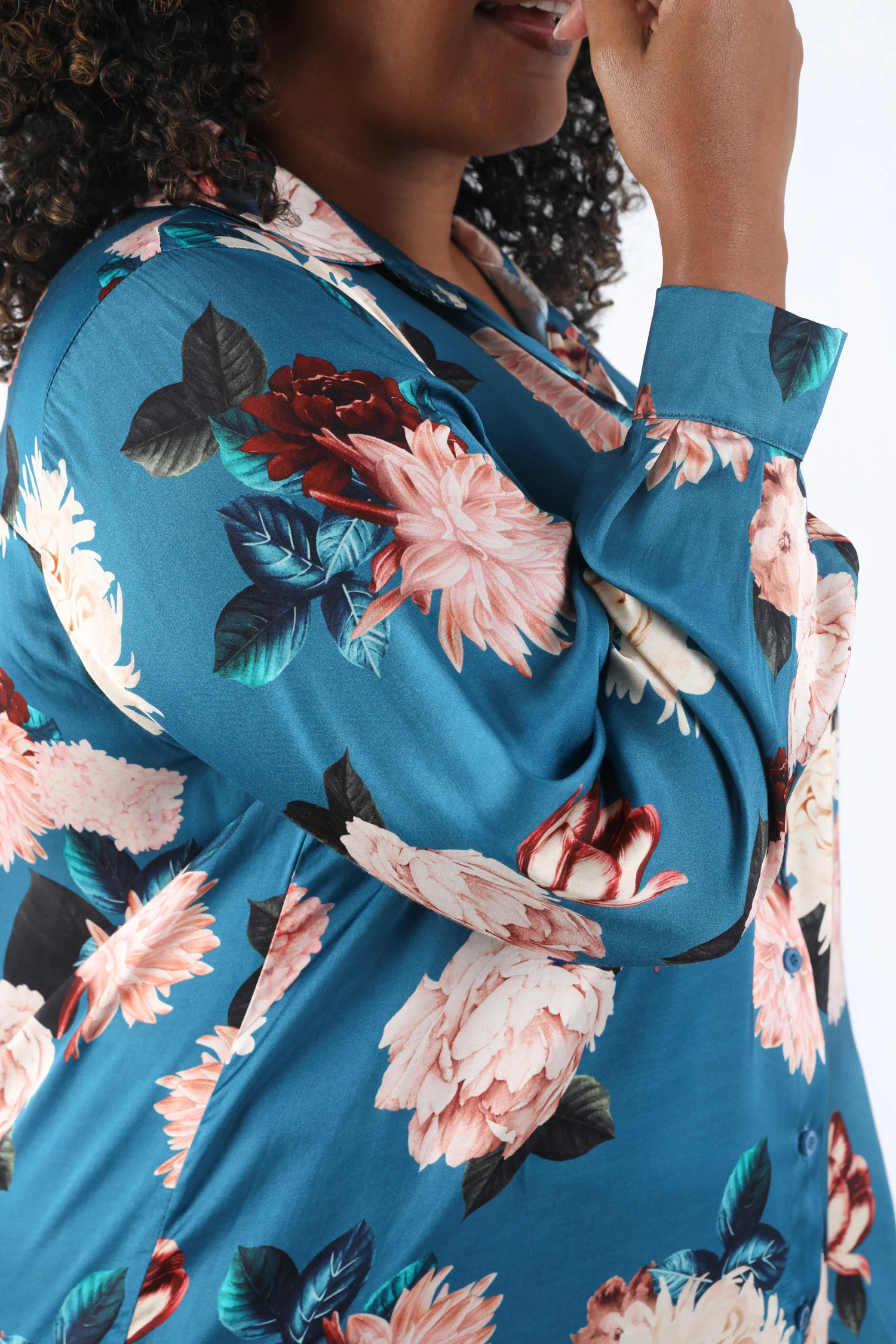 Overhemd van viscose met bloemenprint - Image 4