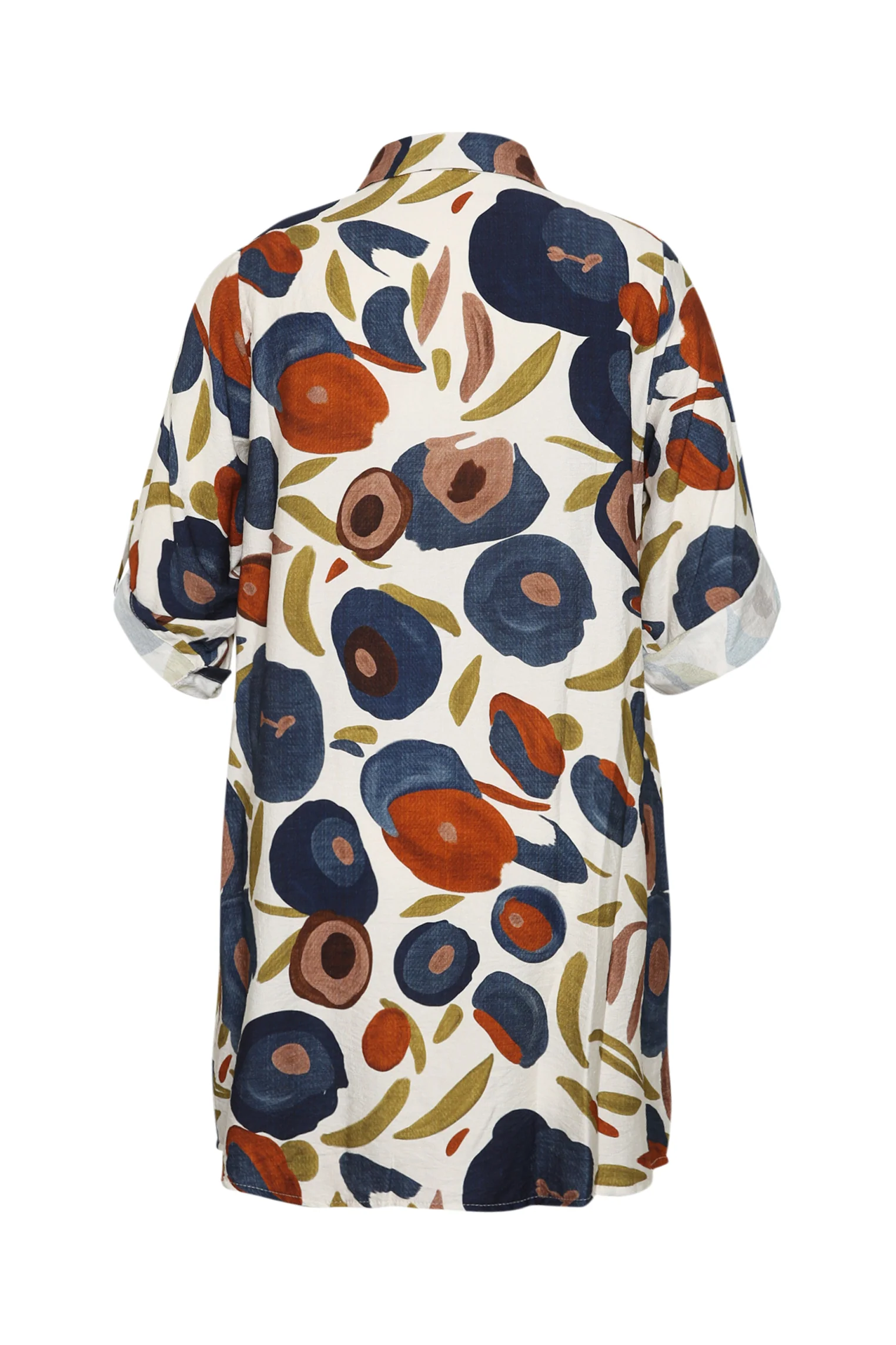 Lange blouse van viscose met klaproosprint - Image 11