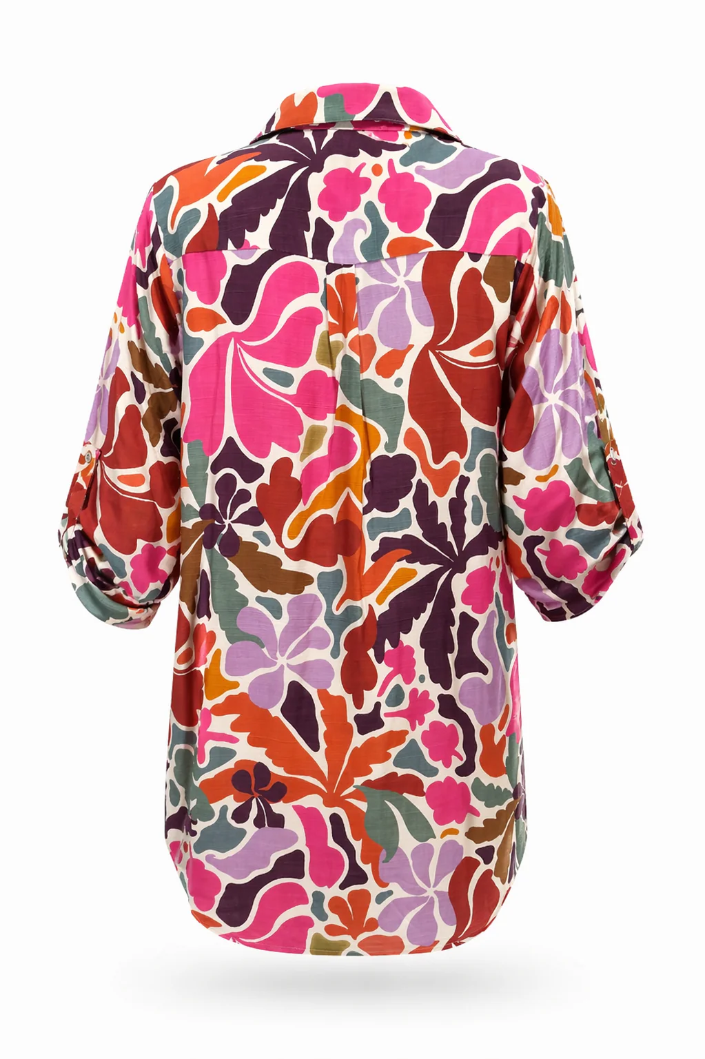 Lange blouse in viscose met bloemenprint - Image 11