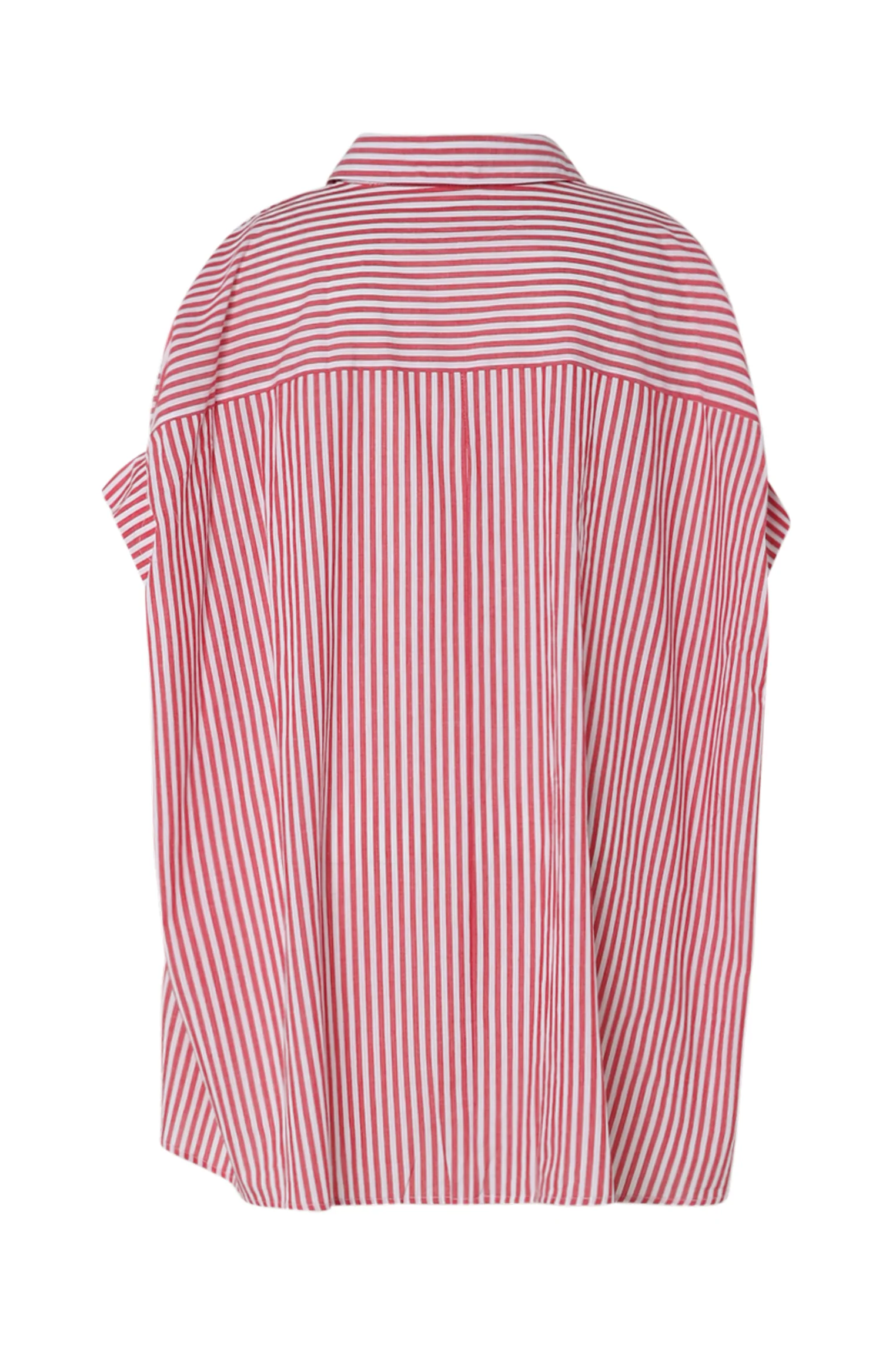 Oversized gestreepte katoenen shirt met borduursels - Image 22