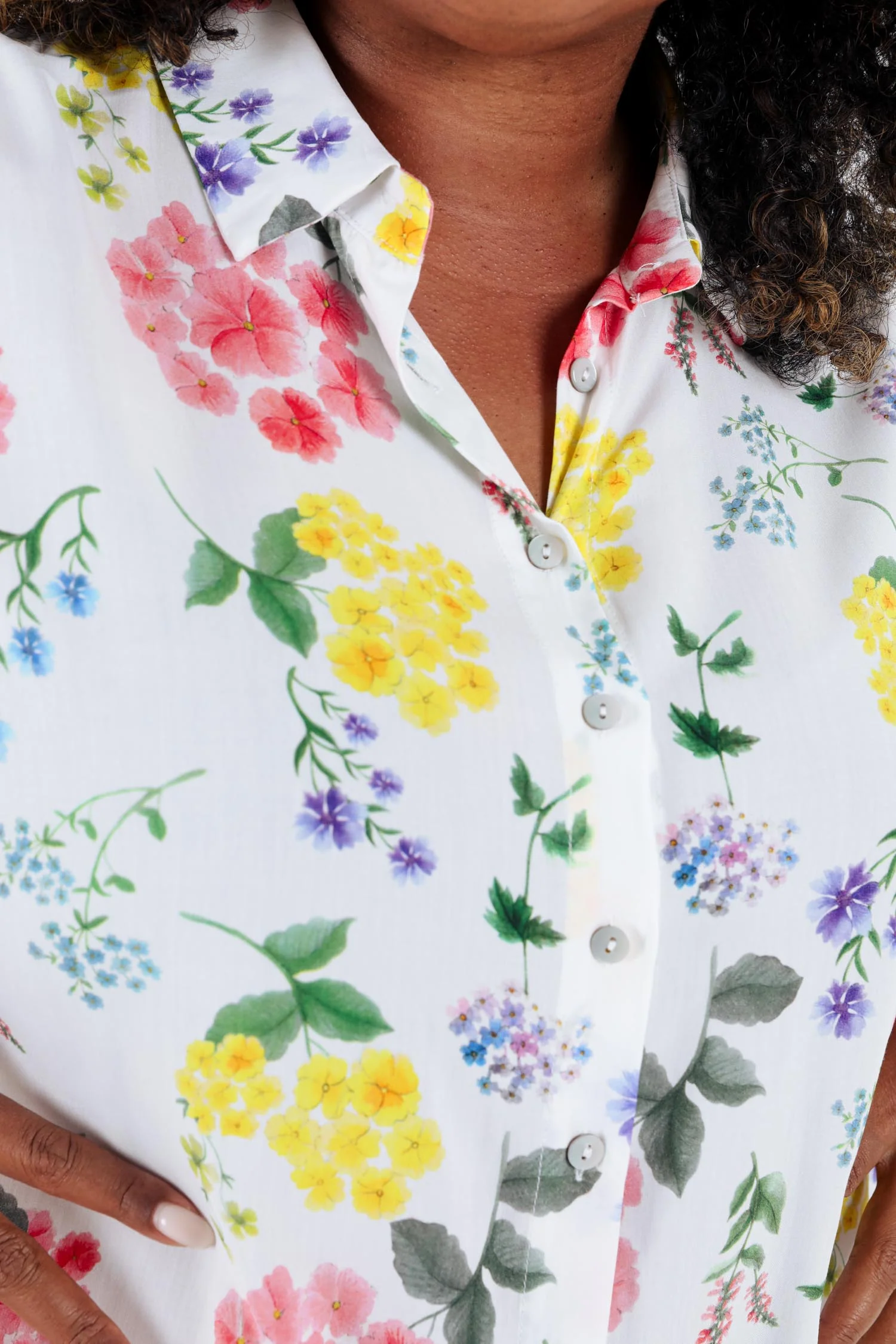 Blouse van viscose met bloemenprint - Image 3