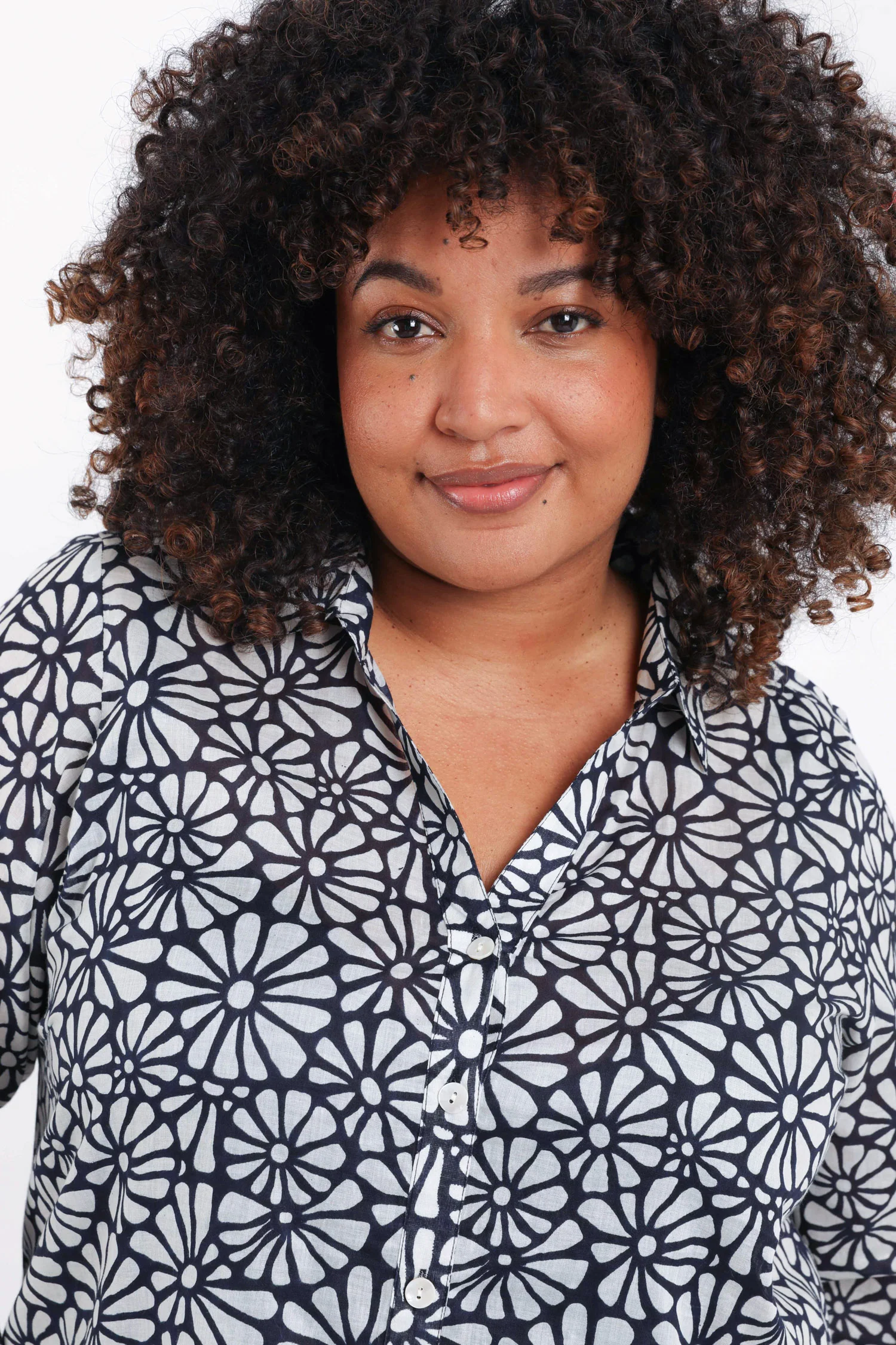 Blouse van katoen met bloemenprint - Image 3