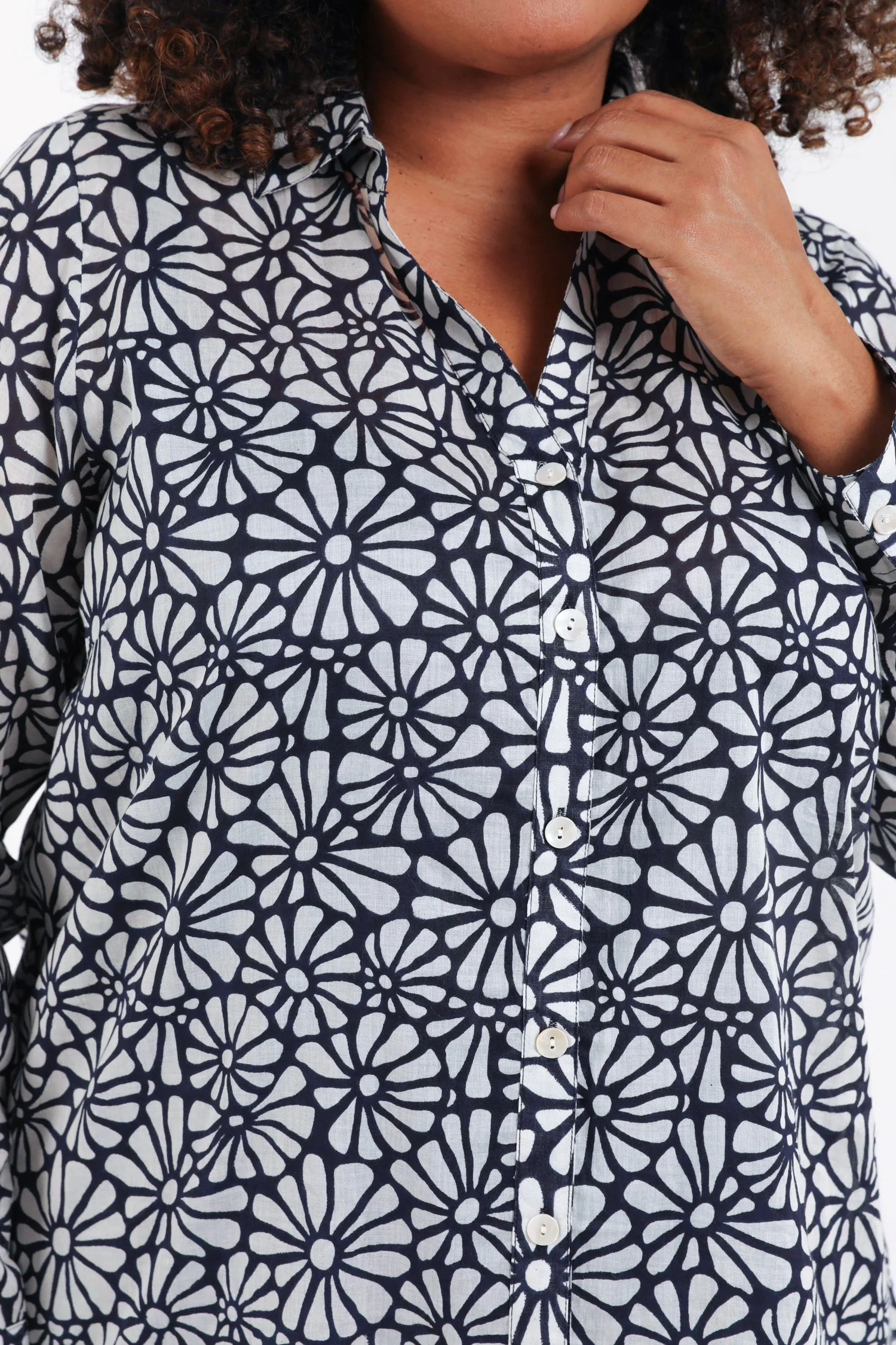 Blouse van katoen met bloemenprint - Image 4