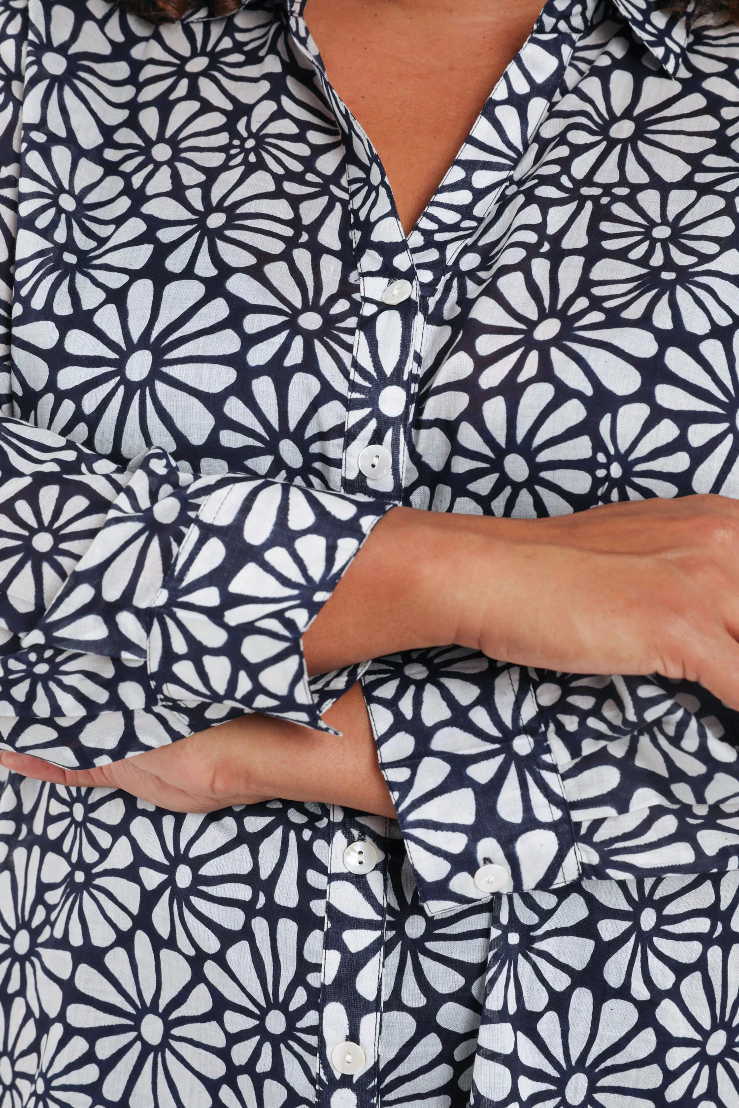 Blouse van katoen met bloemenprint - Image 5