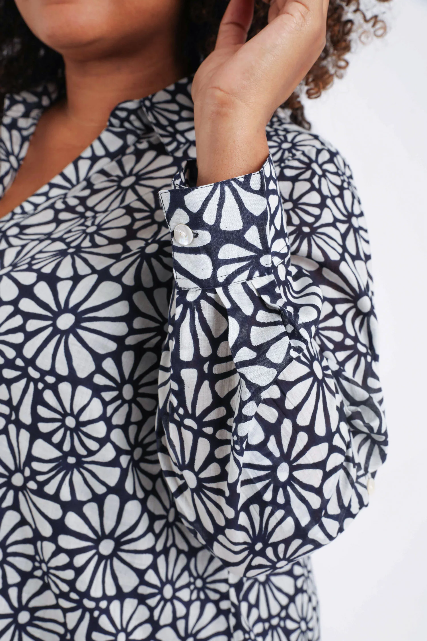 Blouse van katoen met bloemenprint - Image 6