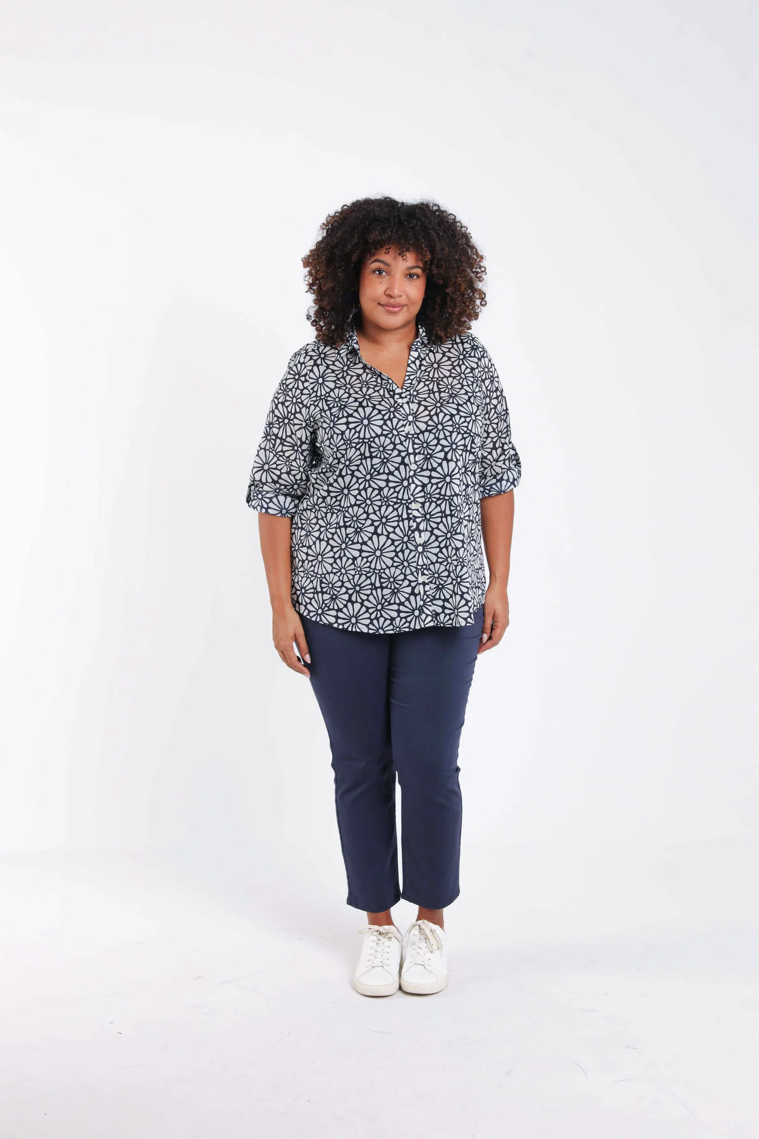 Blouse van katoen met bloemenprint - Image 7
