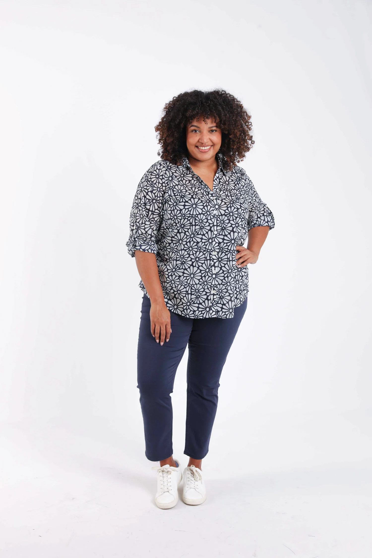 Blouse van katoen met bloemenprint - Image 8
