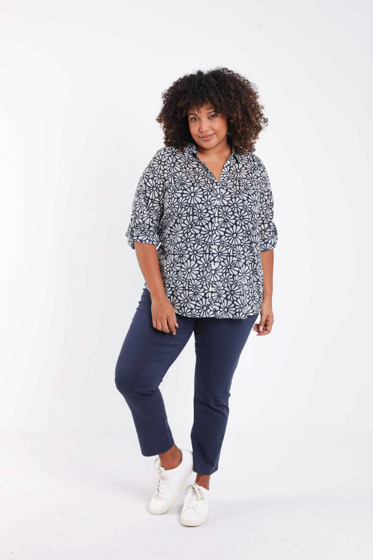 Blouse van katoen met bloemenprint - Image 9