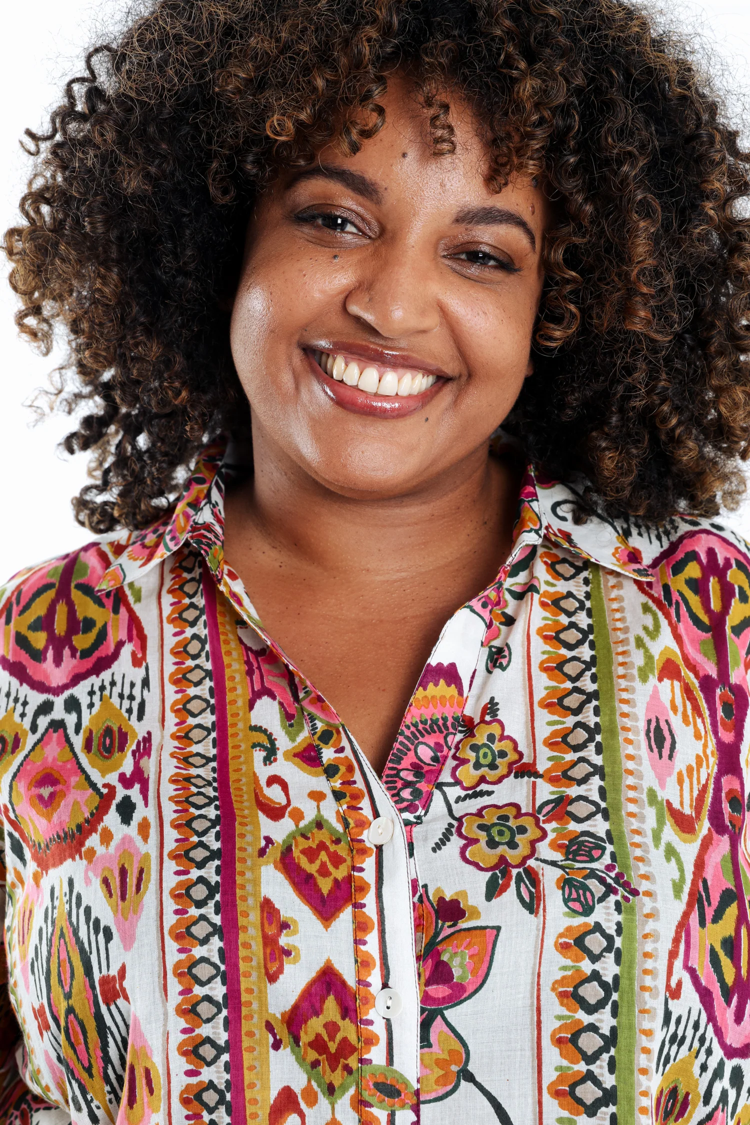 Blouse van katoen met Indiase bloemenprint - Image 3