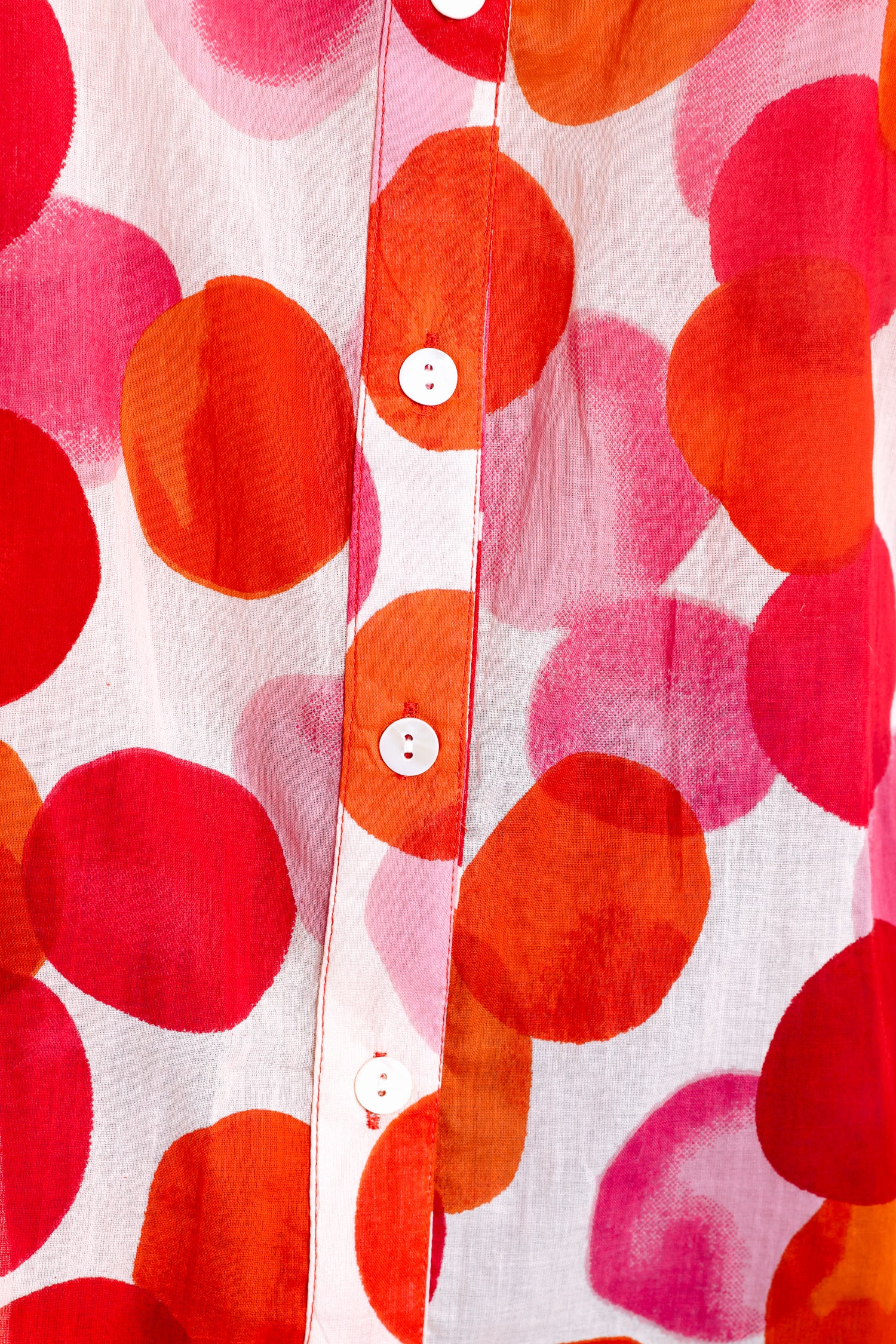 Blouse van katoen met ronde print - Image 4