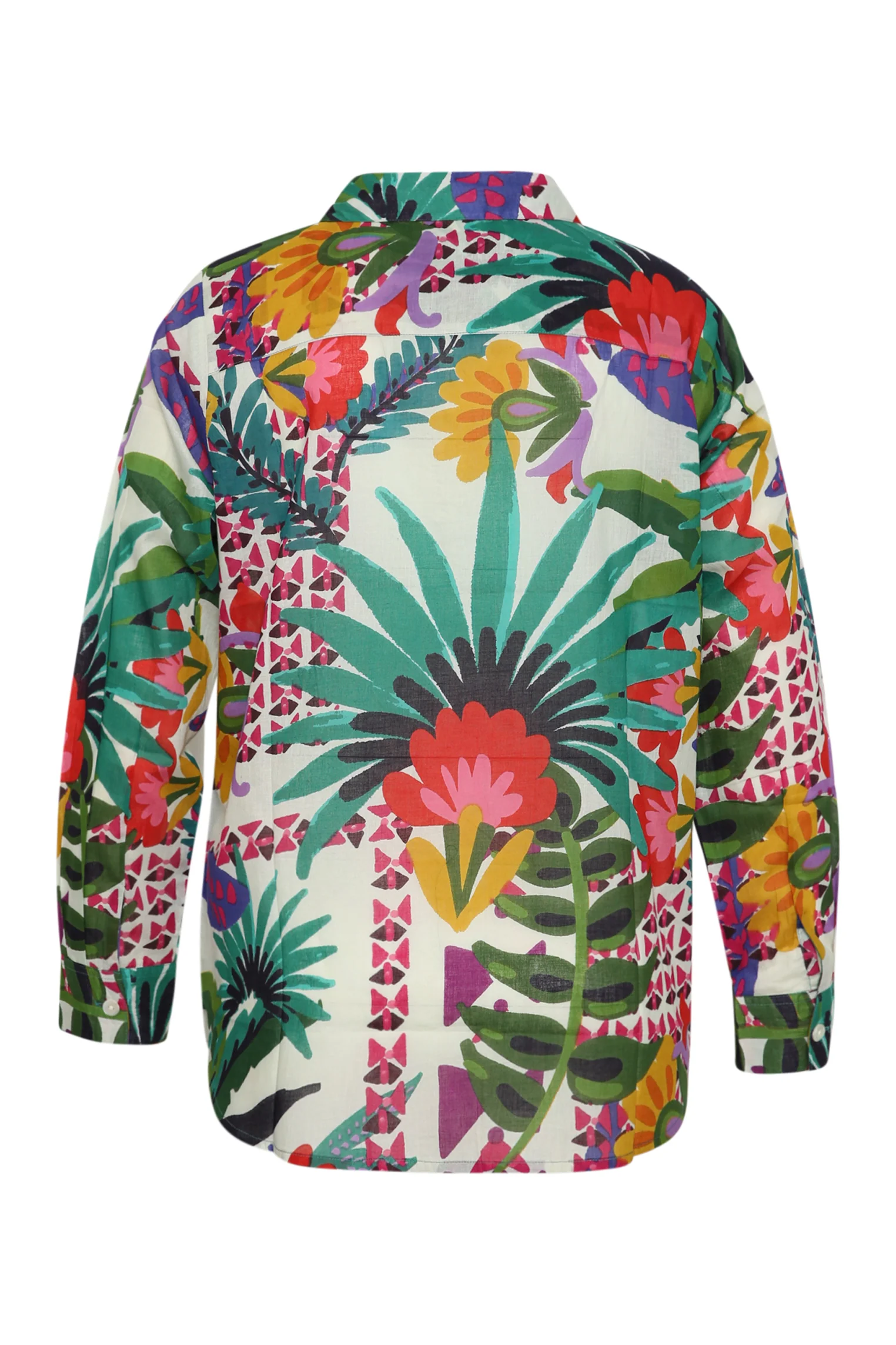 Blouse van katoen met tropische print - Image 11