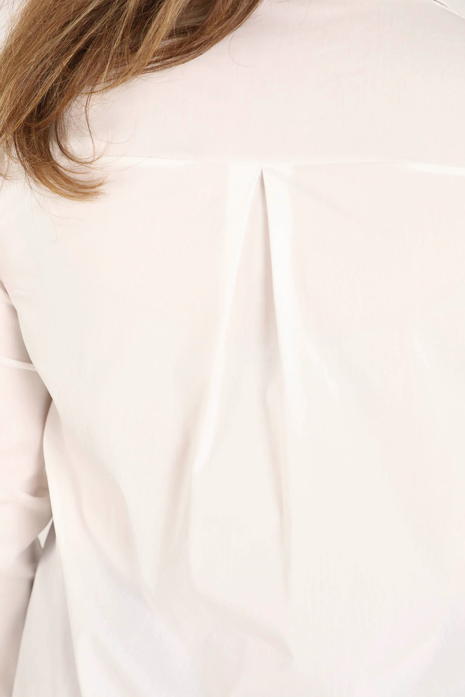 Blouse van effen katoen - Image 4
