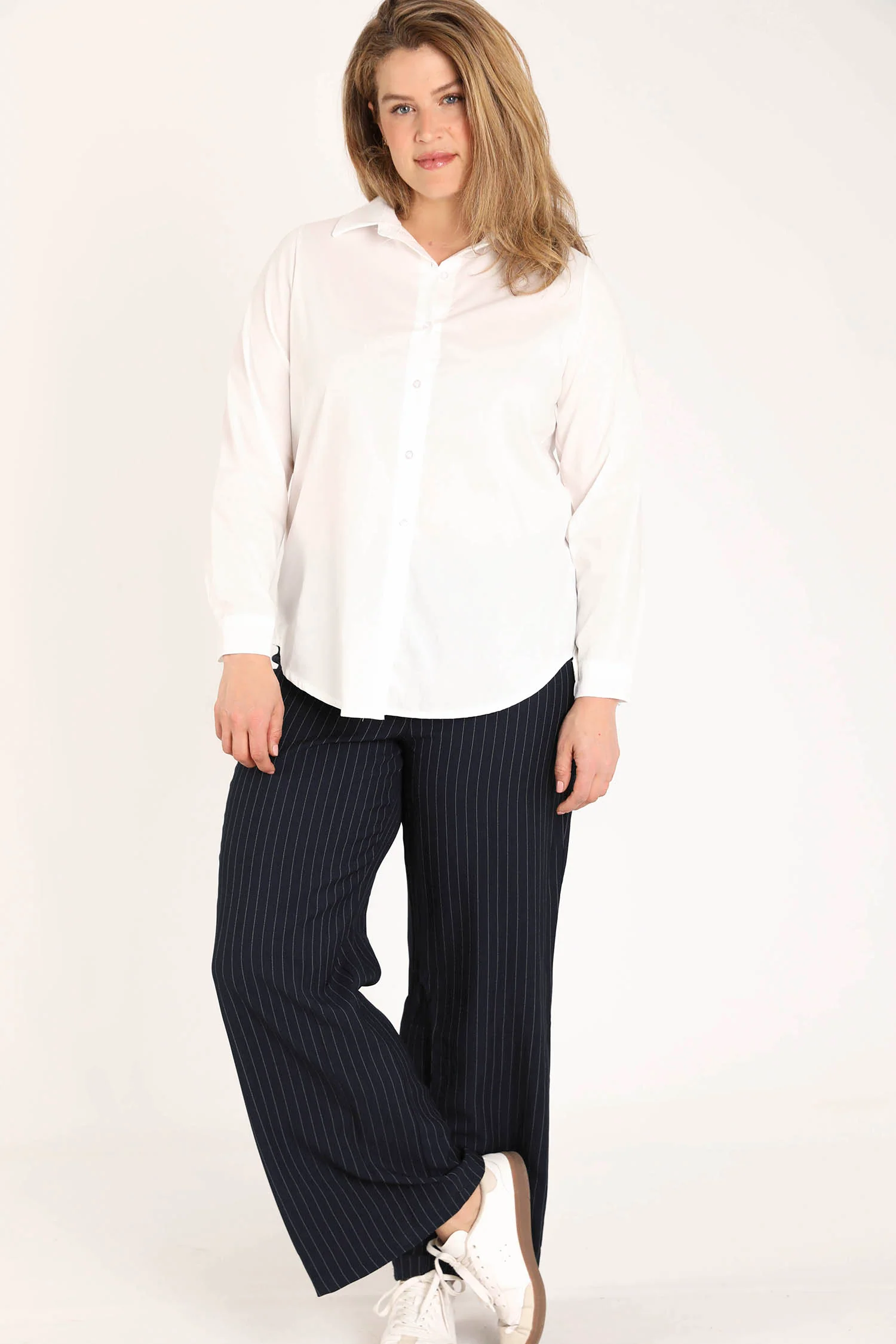 Blouse van effen katoen - Image 6